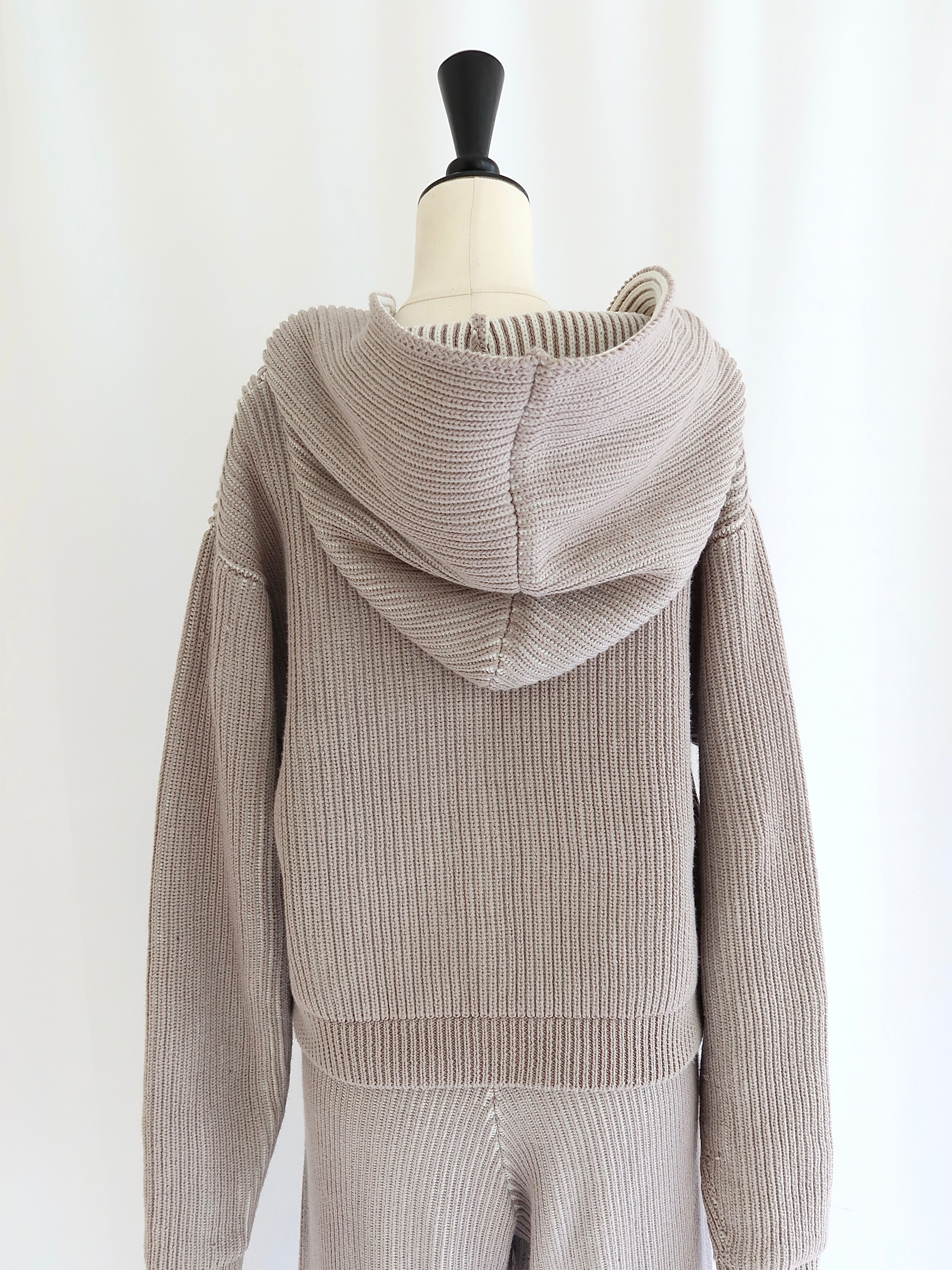 【予約】Royal rib knit hoodie(SETUP着用可)(3月下旬〜4月上旬発送予定)