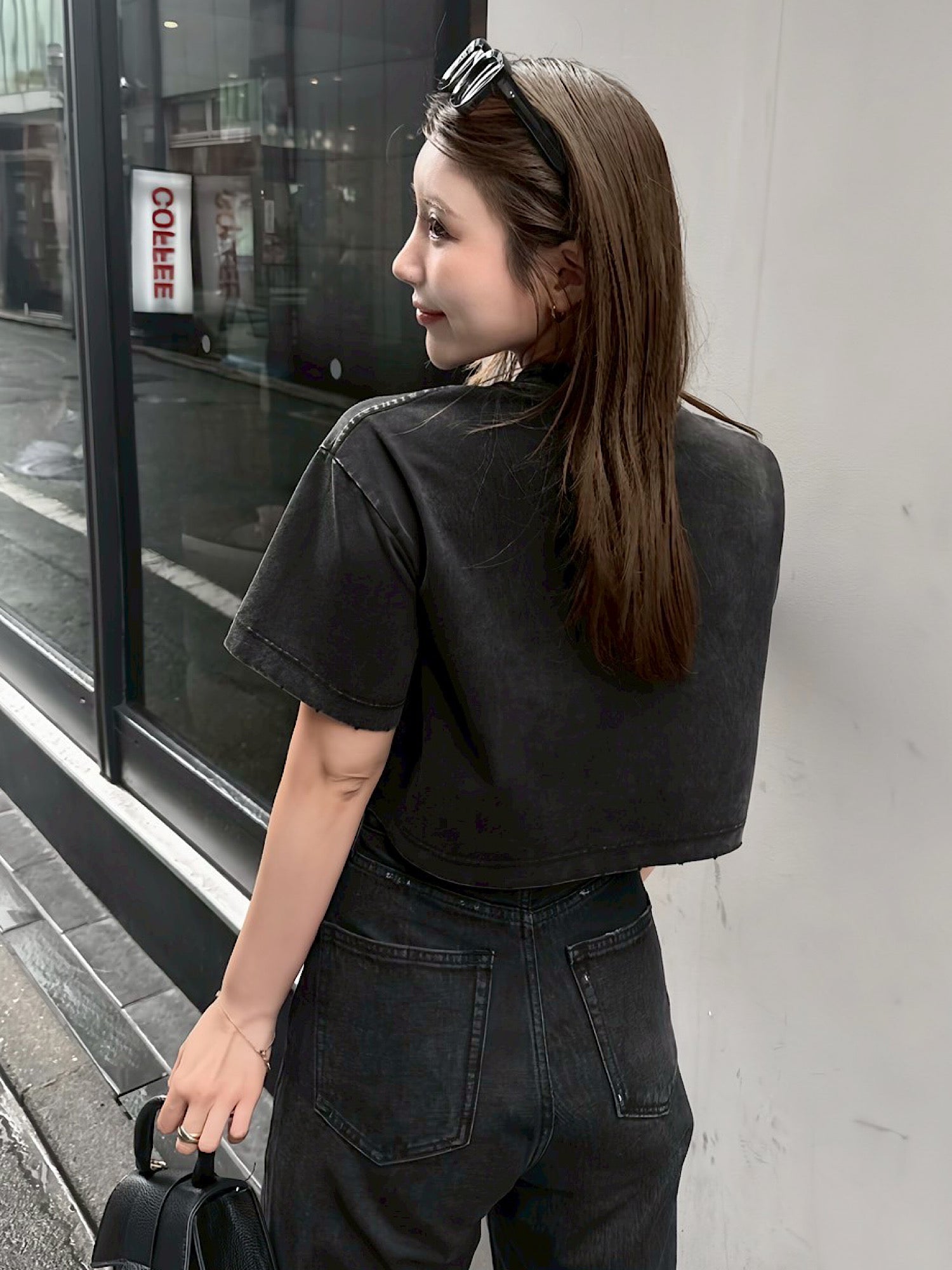 Rhinestone pigment tee