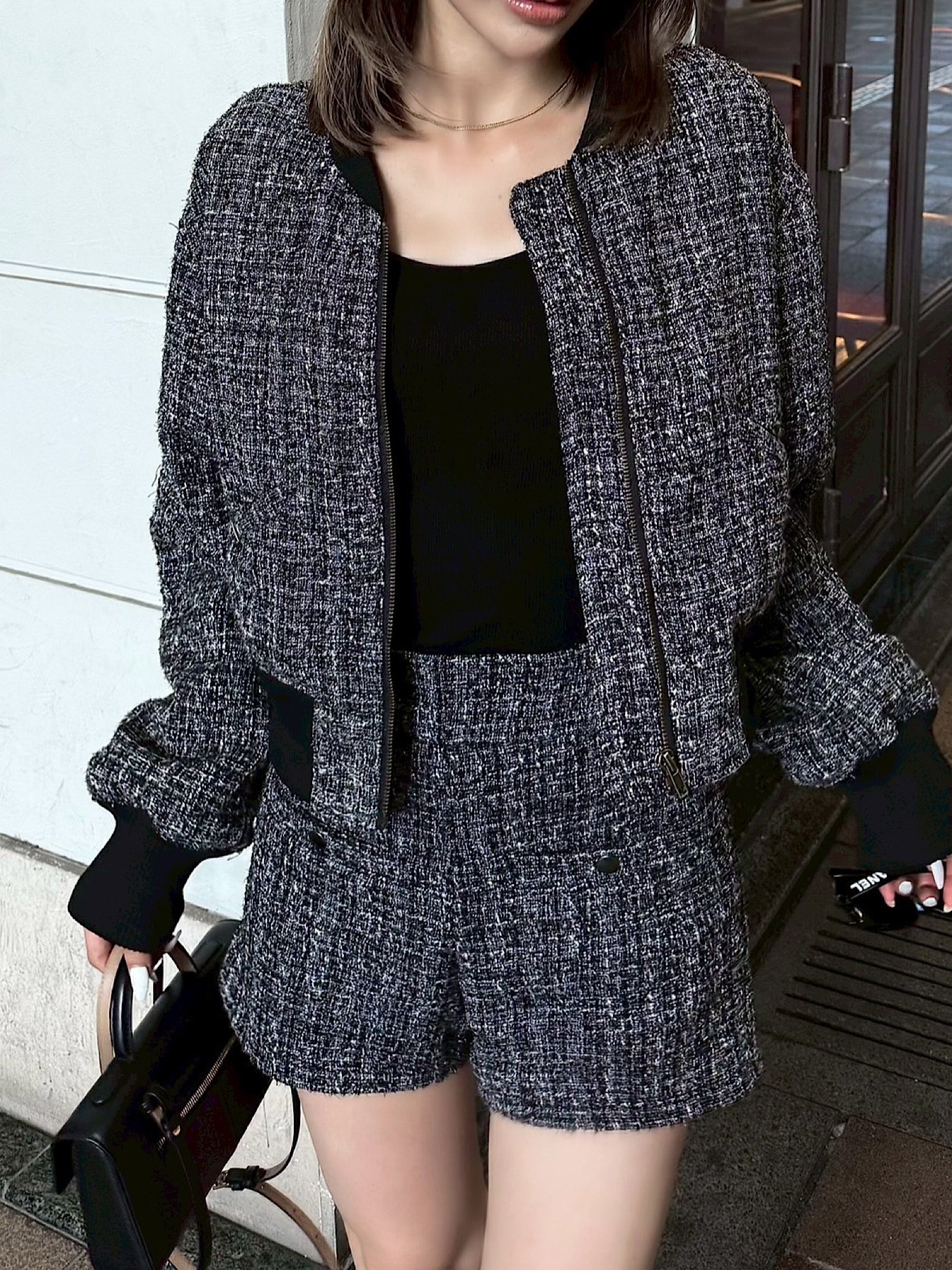 Classic tweed shorts