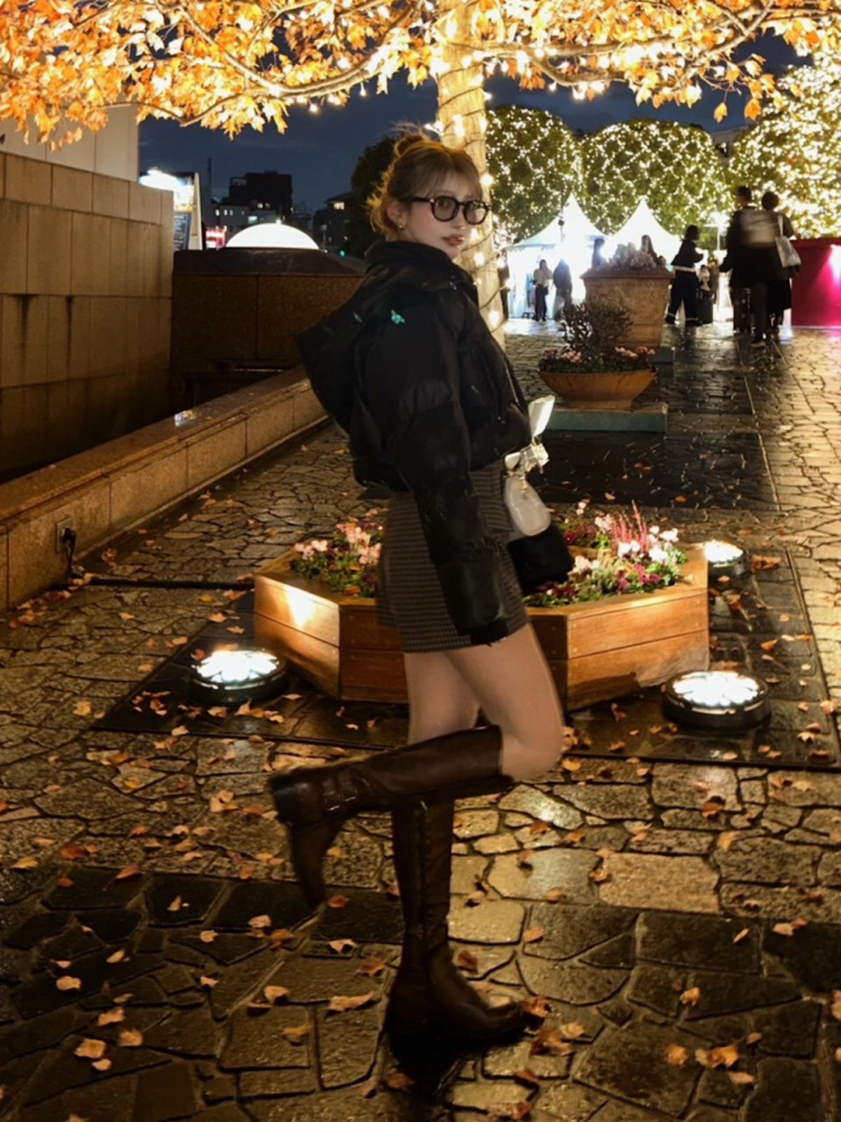 Luster hoodie eco down jacket