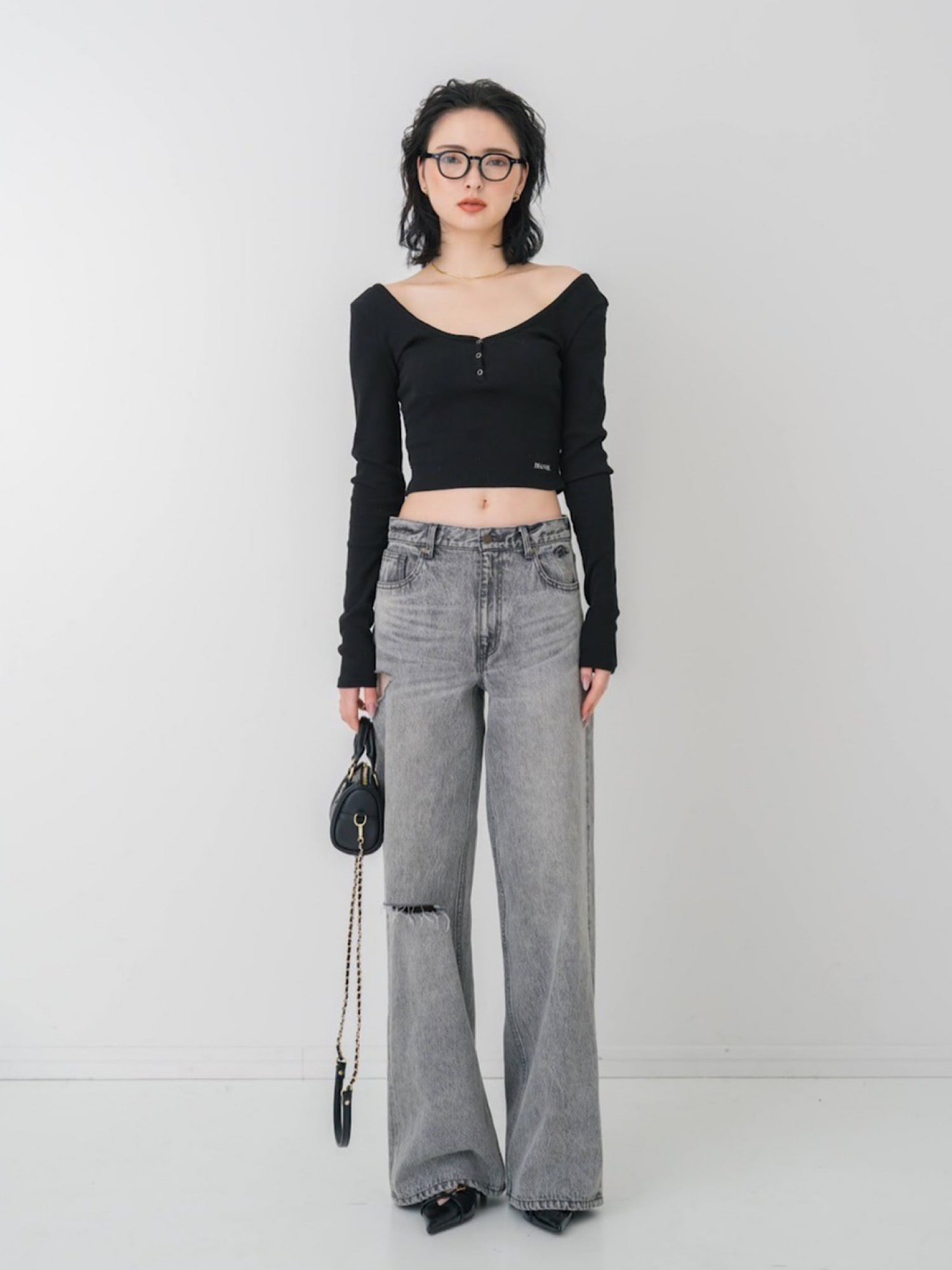 【予約】Mini boston shoulder bag(INDIGO 7月上旬発送予定)