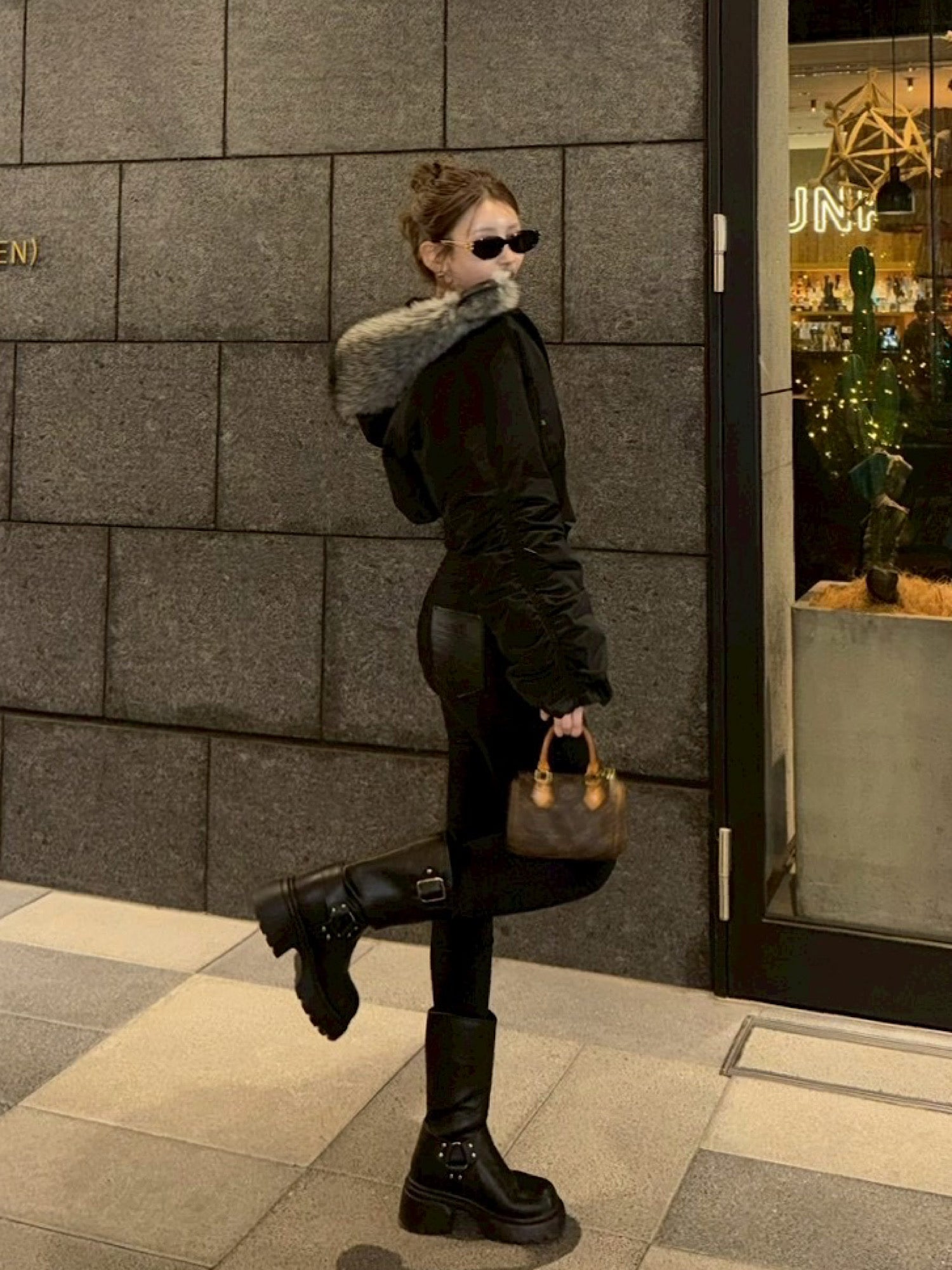 【予約】High waist skinny denim(I/BLU M 8月上旬発送予定)