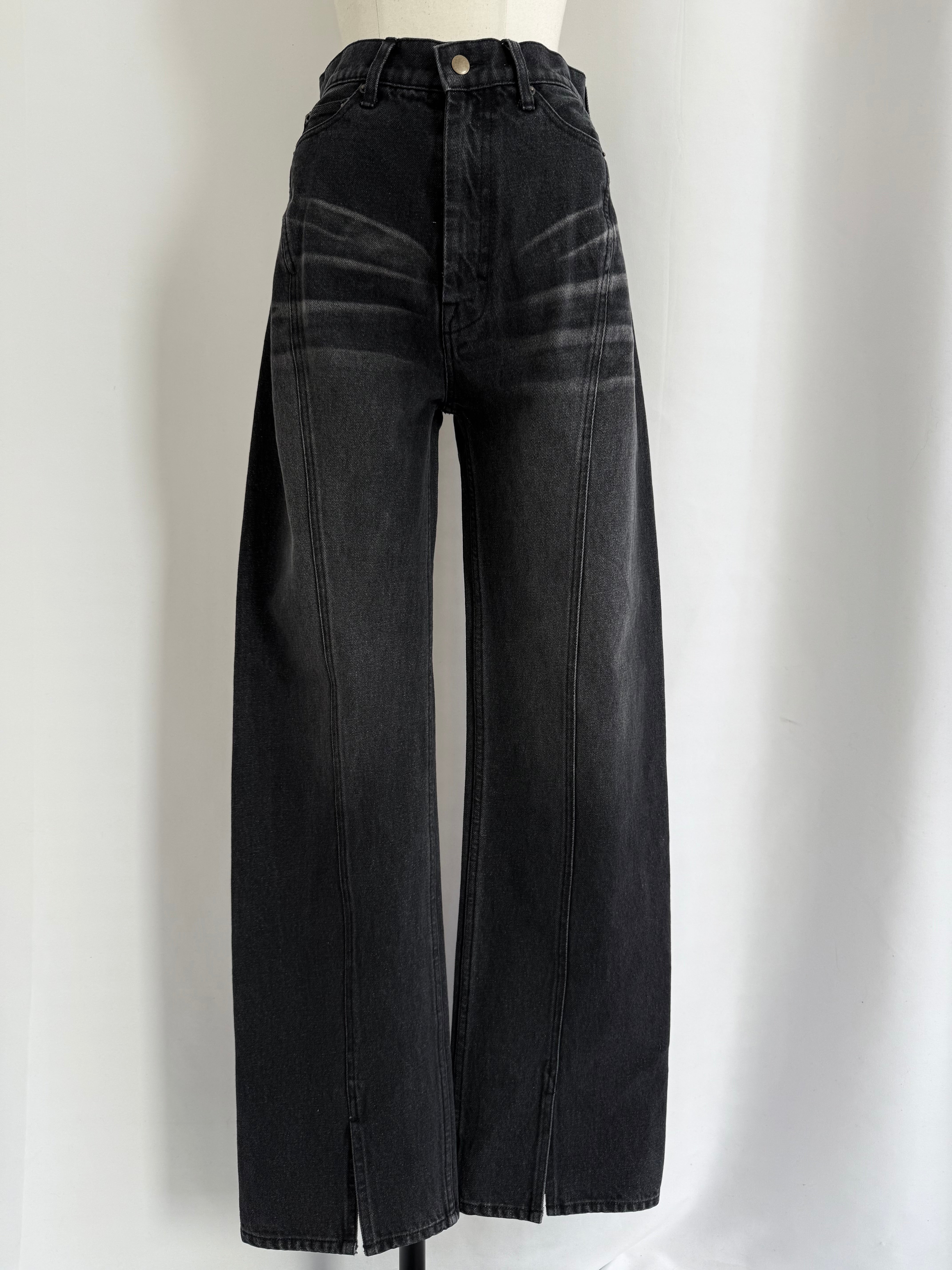 Curve pattern loose fit denim