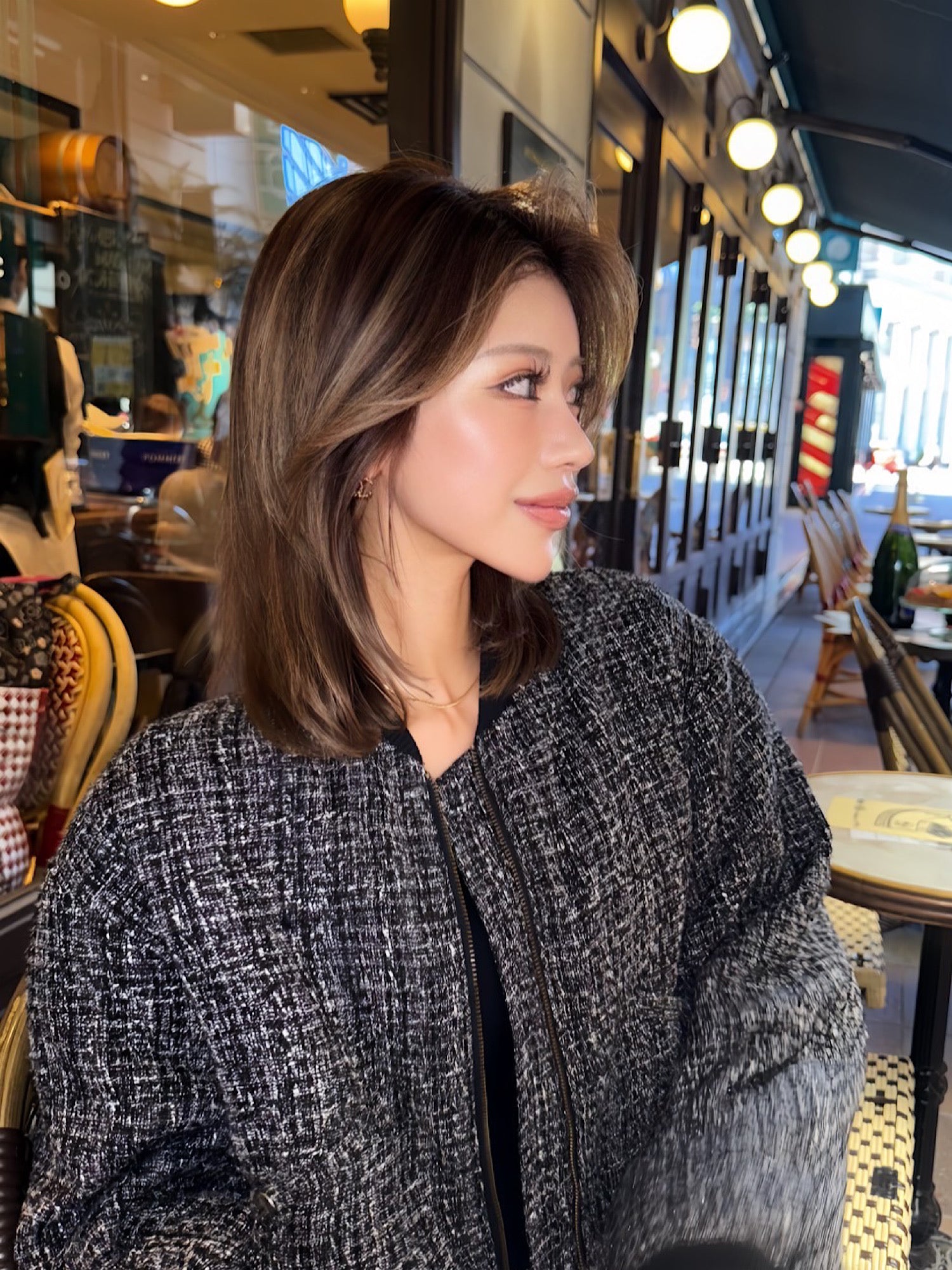 Classic tweed blouson