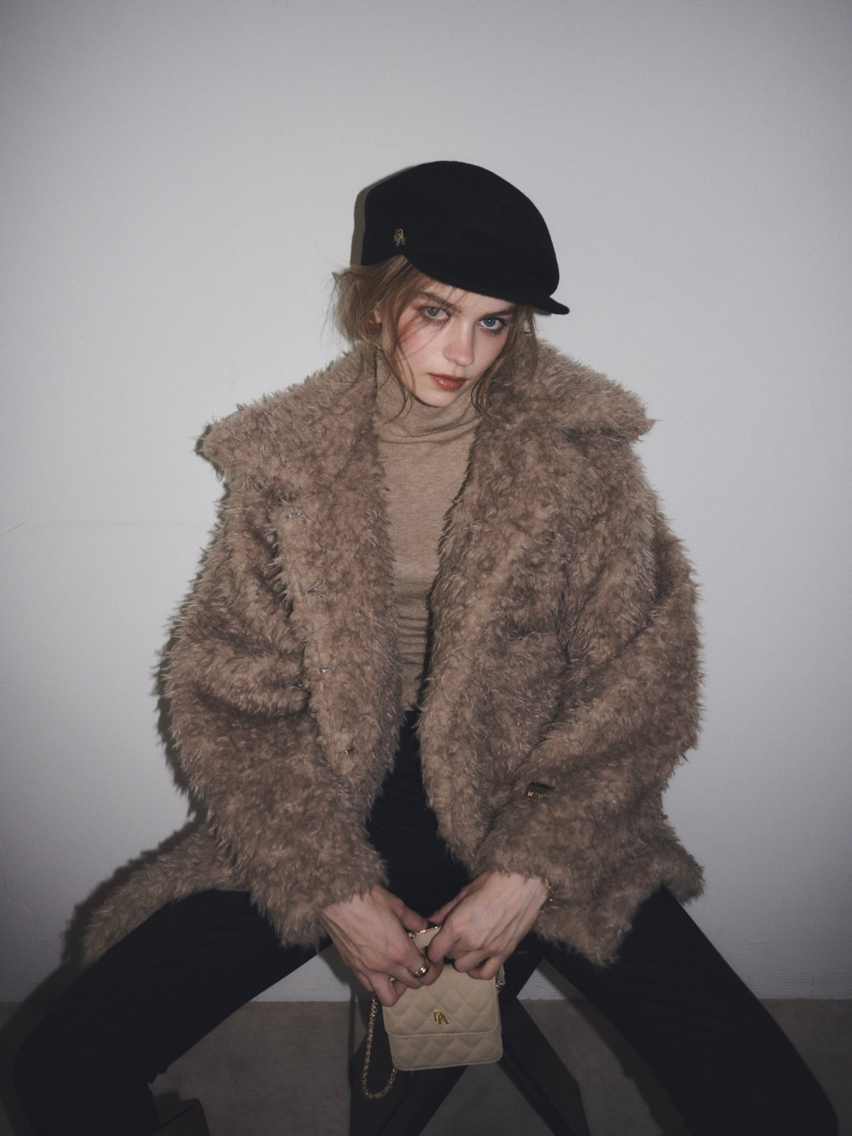 【予約】Big collar teddy bear coat(11月上旬発送予定)