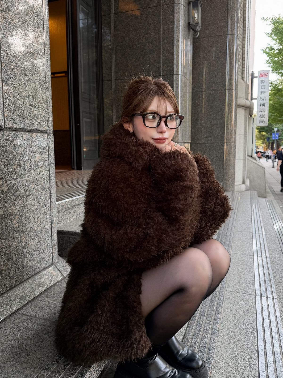 【予約】Big collar teddy bear coat(11月上旬発送予定)