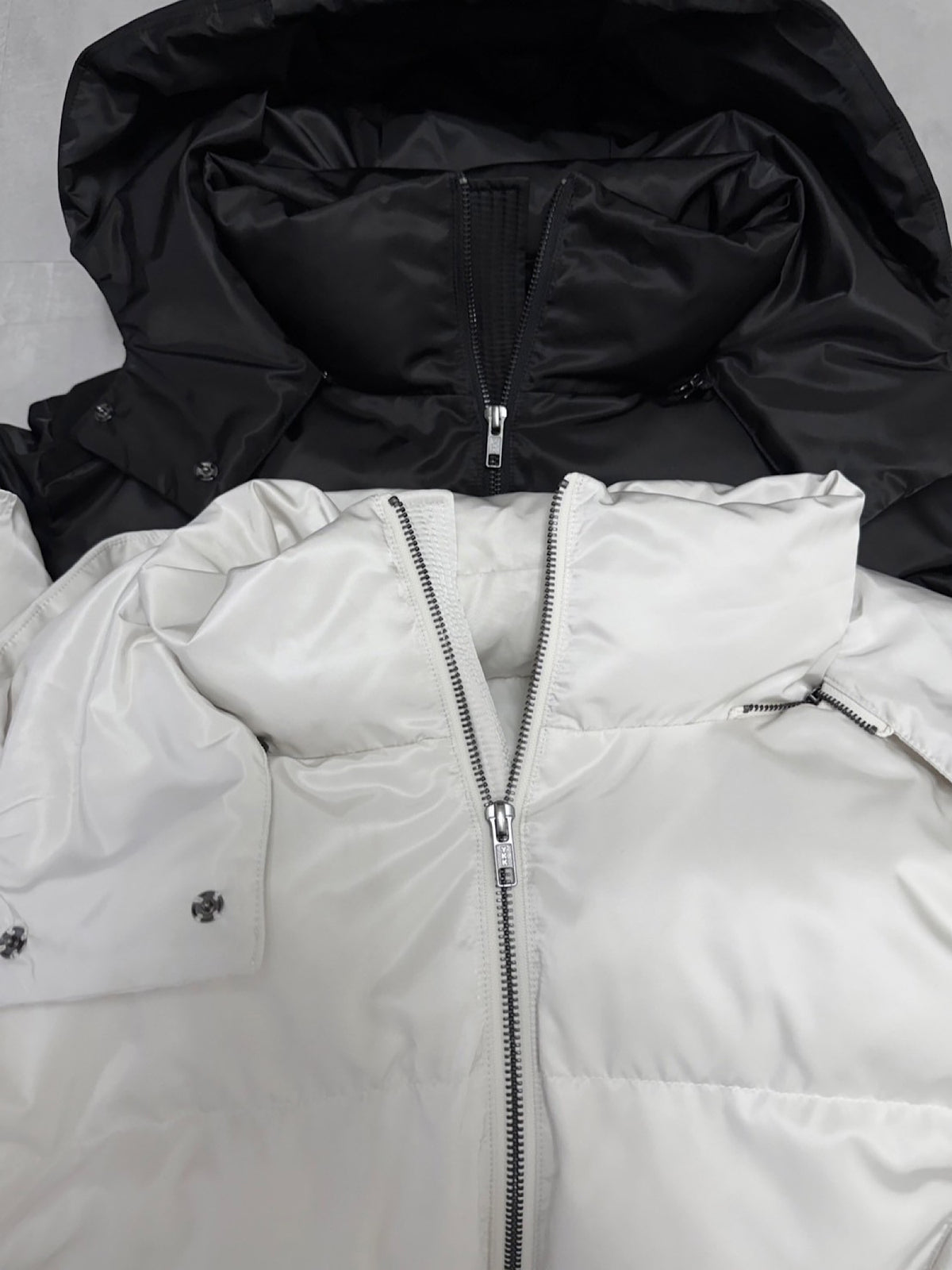 Luster hoodie eco down jacket