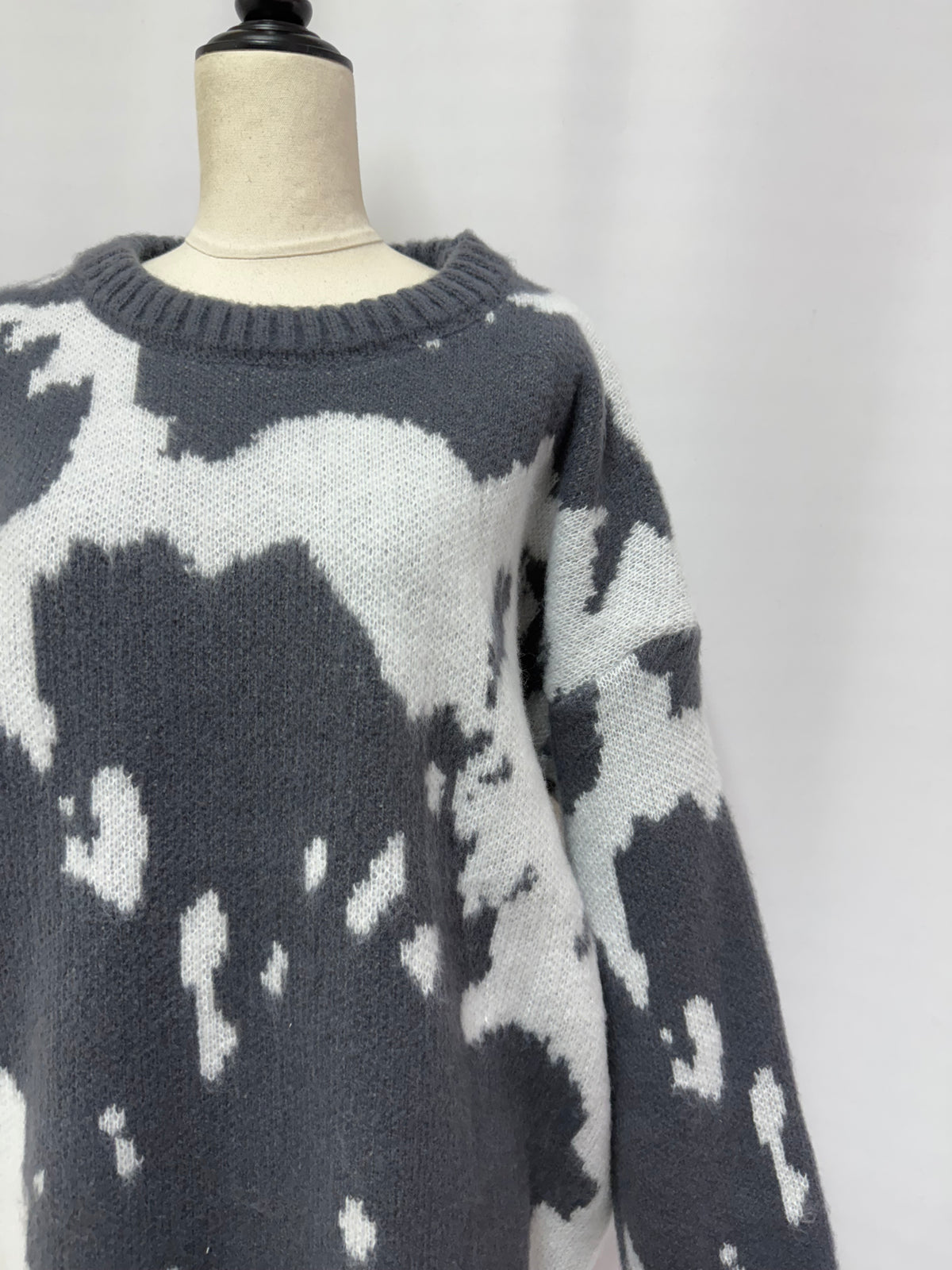 Marble shaggy loose knit