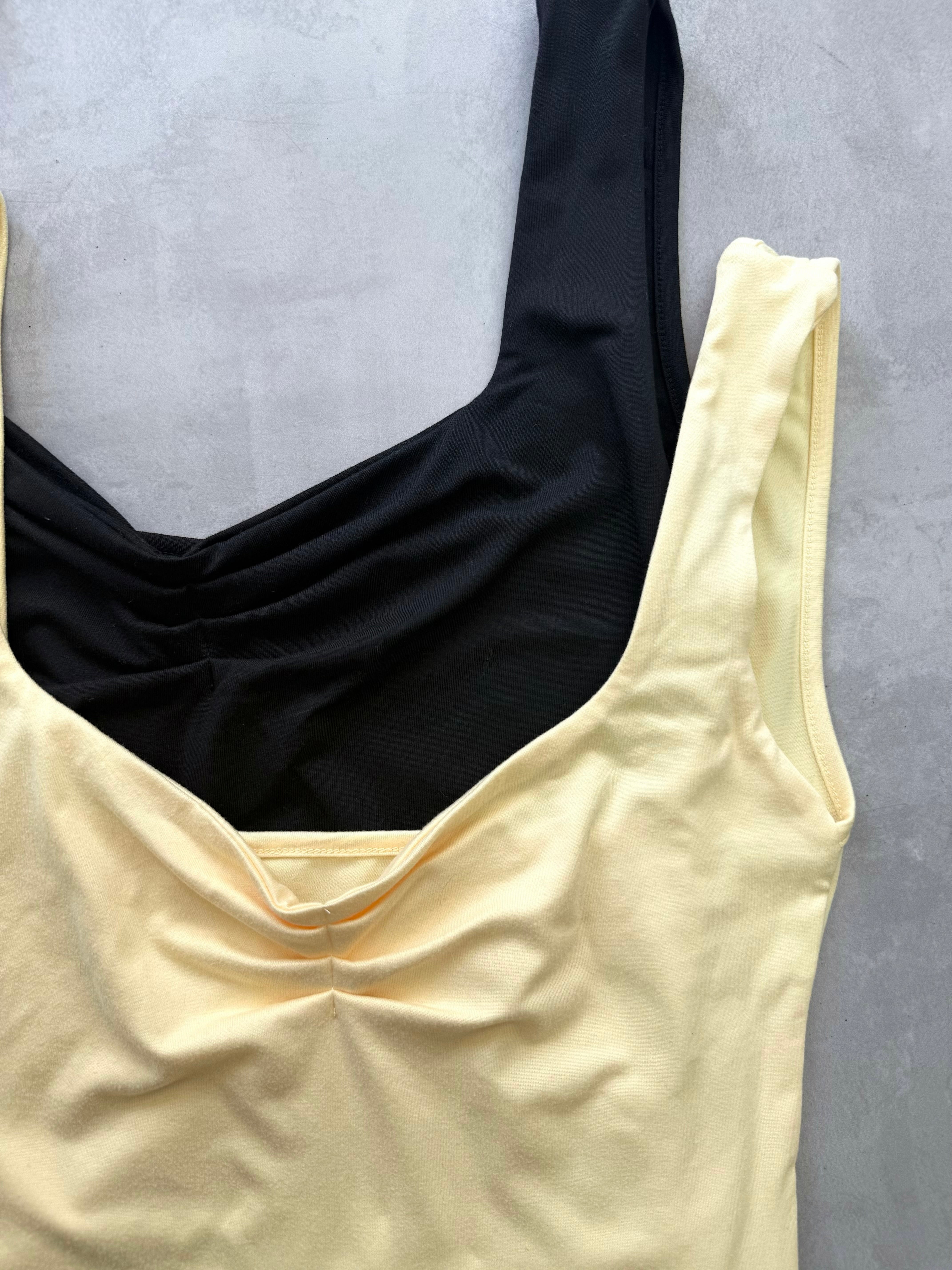 Front gather tank top