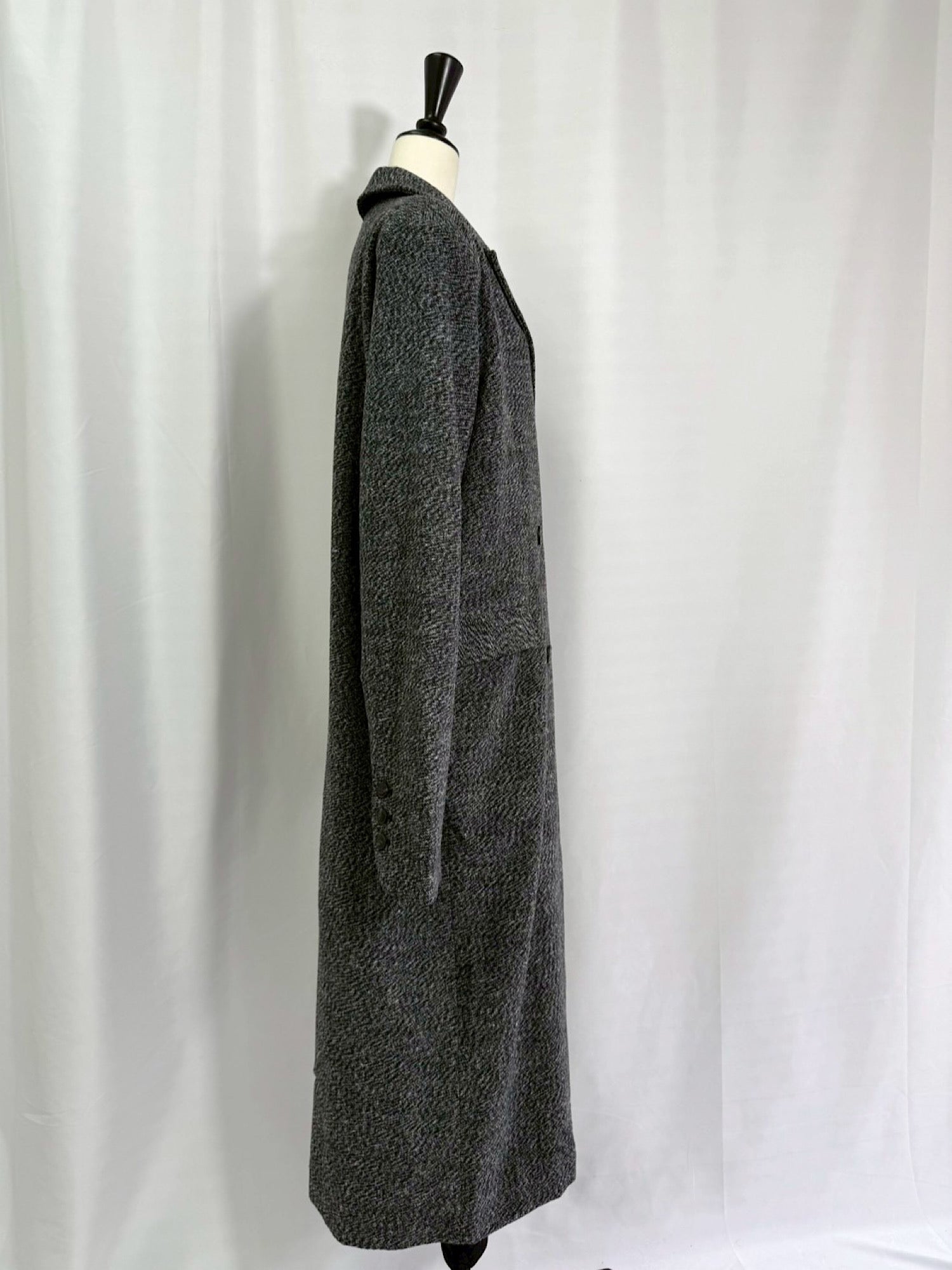 Double breasted maxi coat