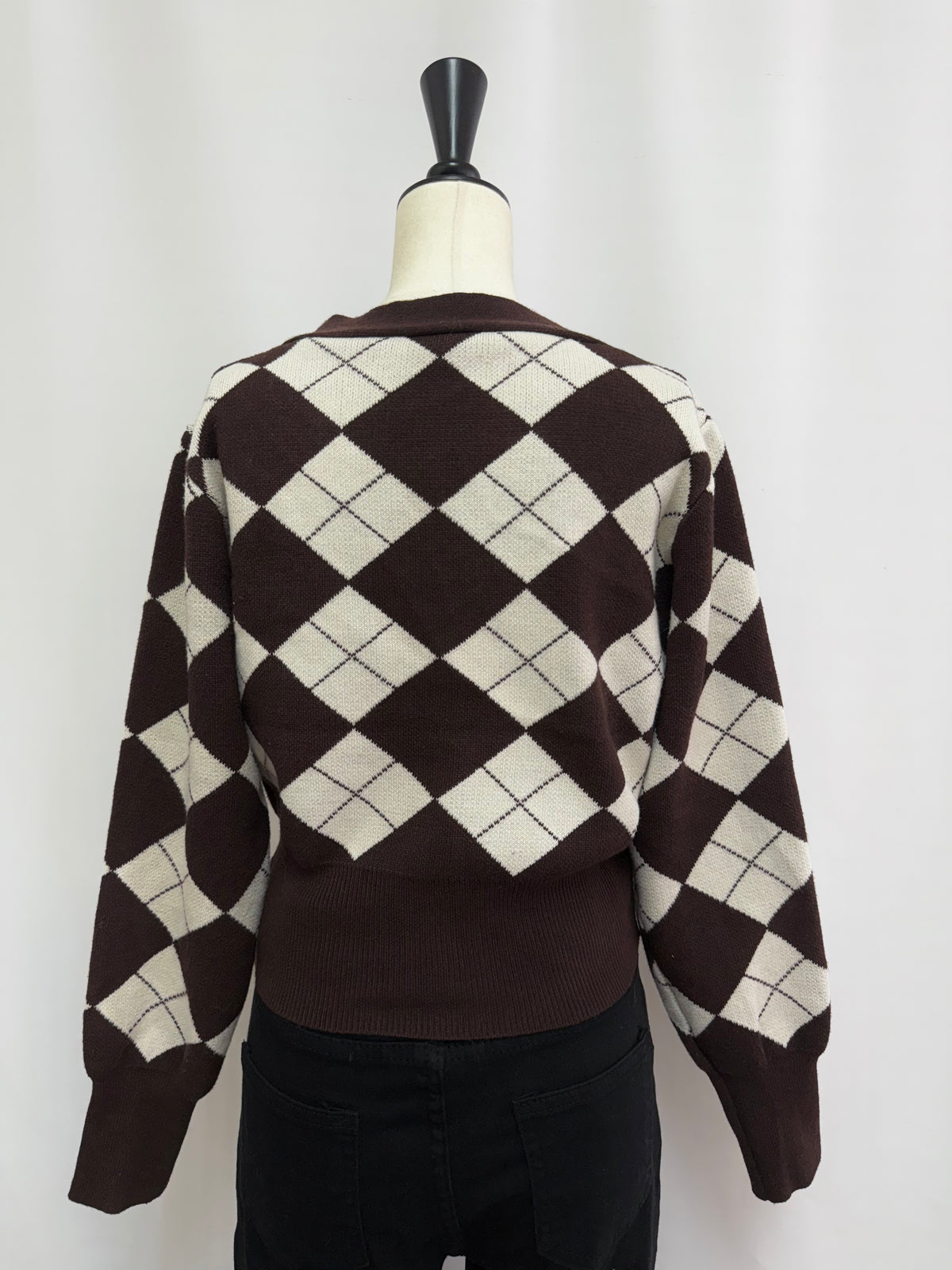 【予約】Argyle short cardigan(10月下旬〜11月上旬発送予定)