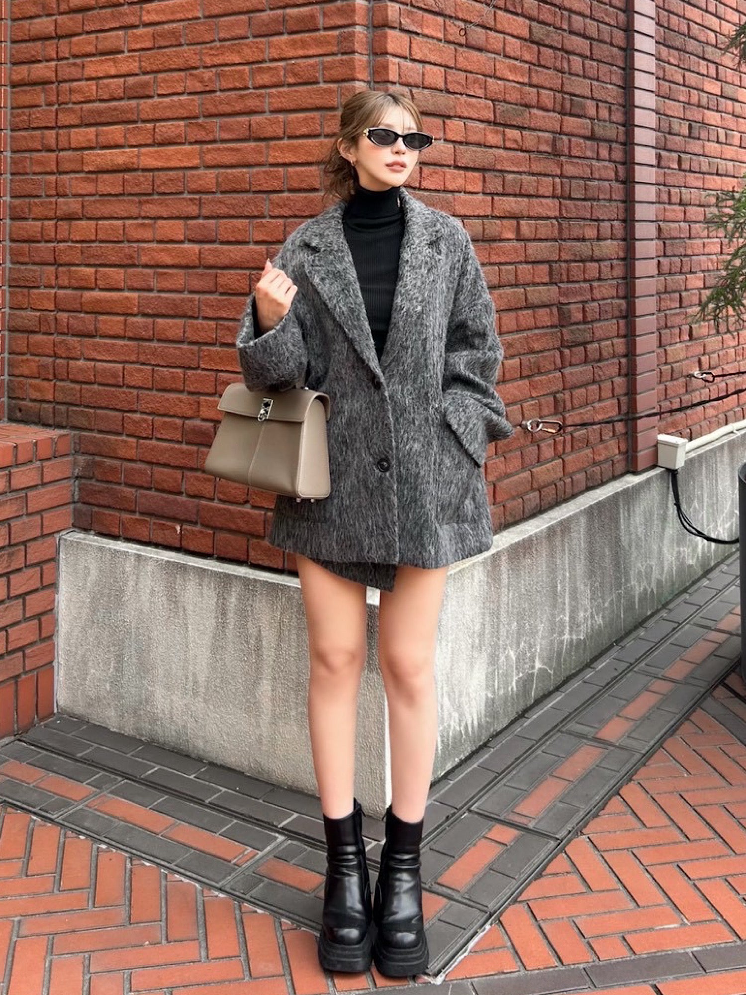 Shaggy loose jacket/coat