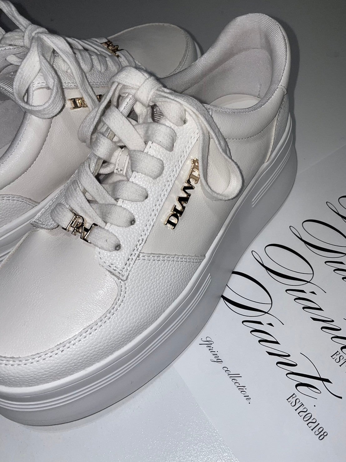 【予約】DIANTÉ logo sole sneakers(12月中旬〜下旬発送予定)