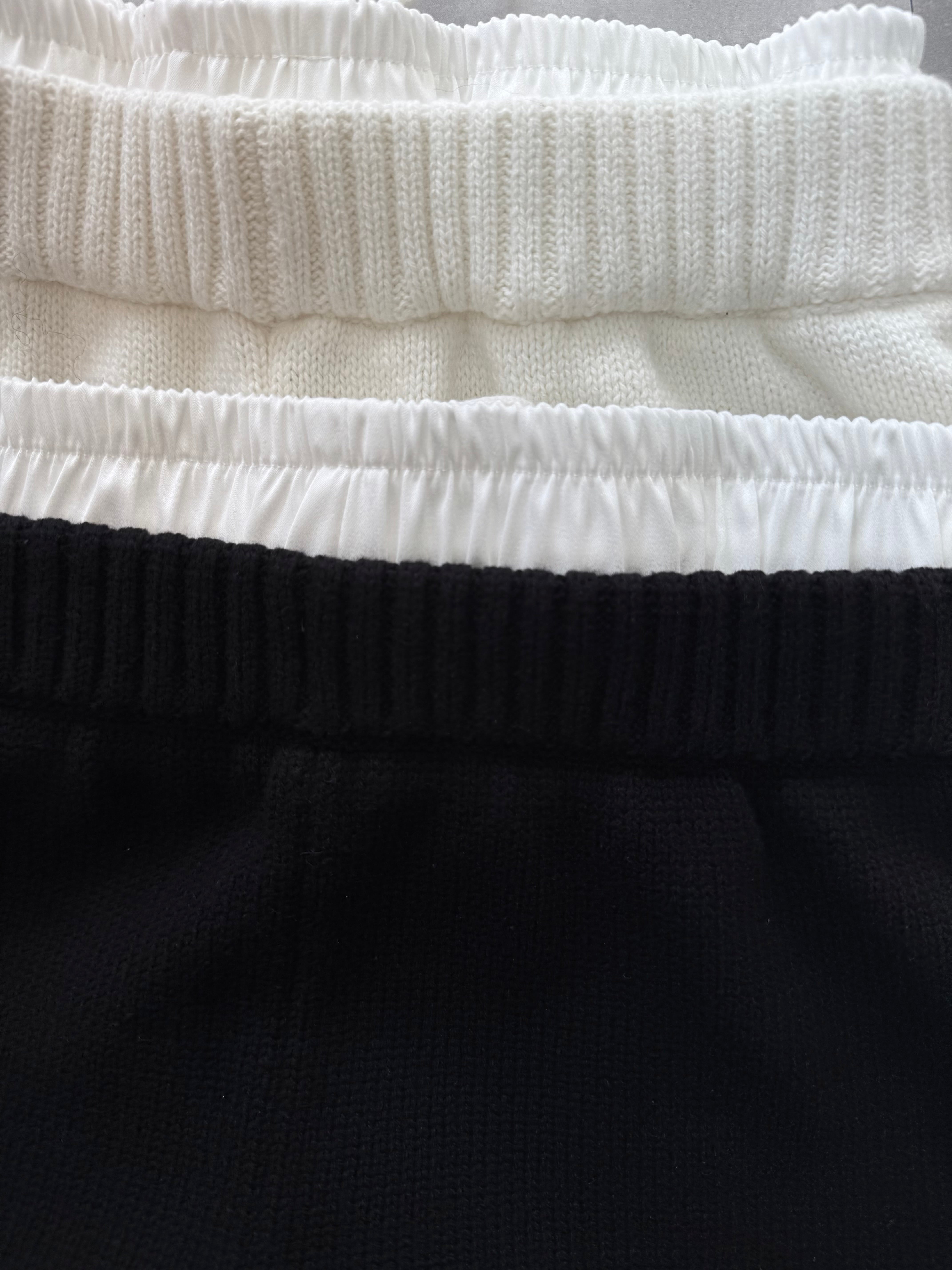 Waist layered knit shorts(SETUP着用可)