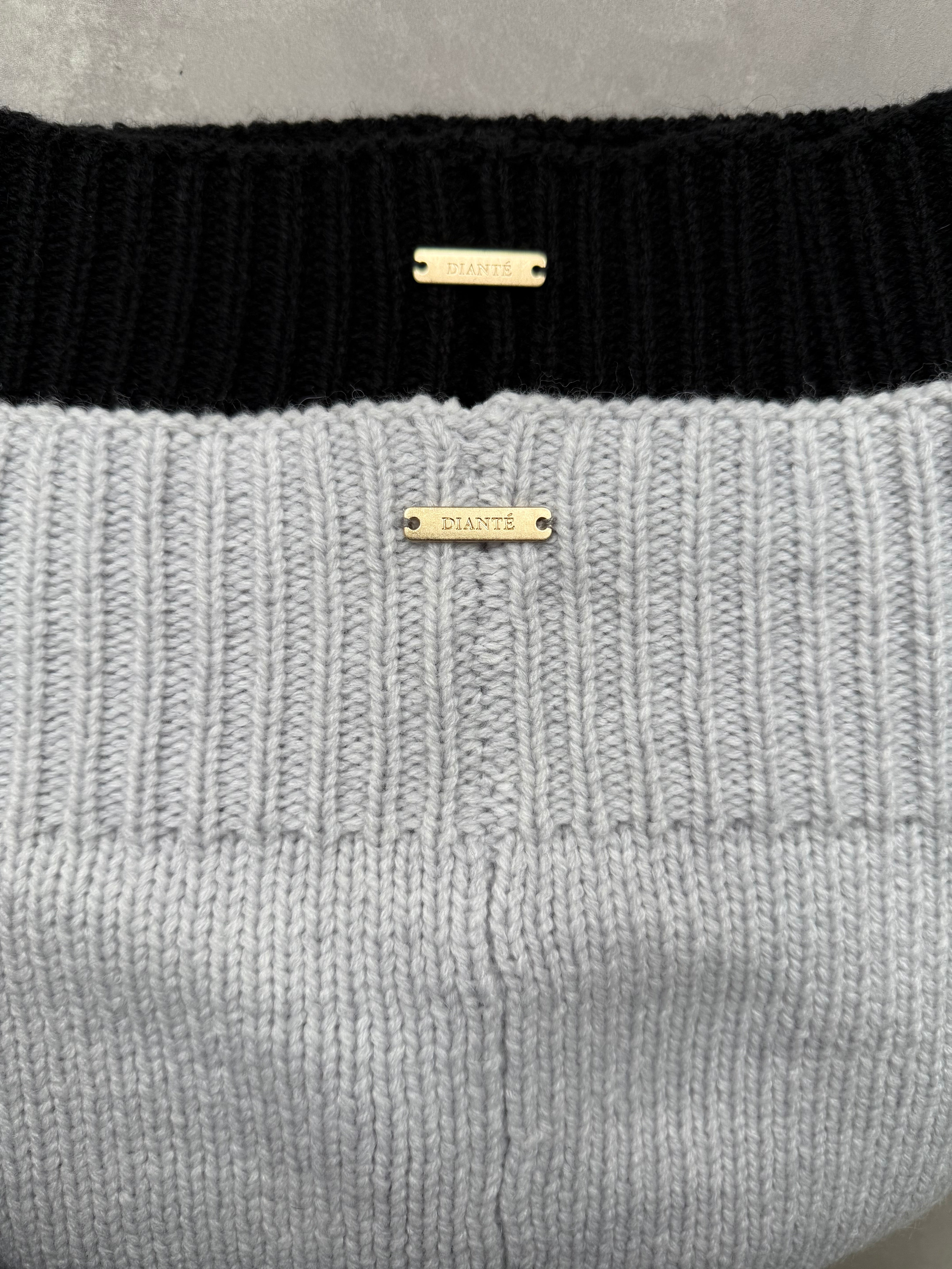 Big collar cardigan×bare top with inner bra