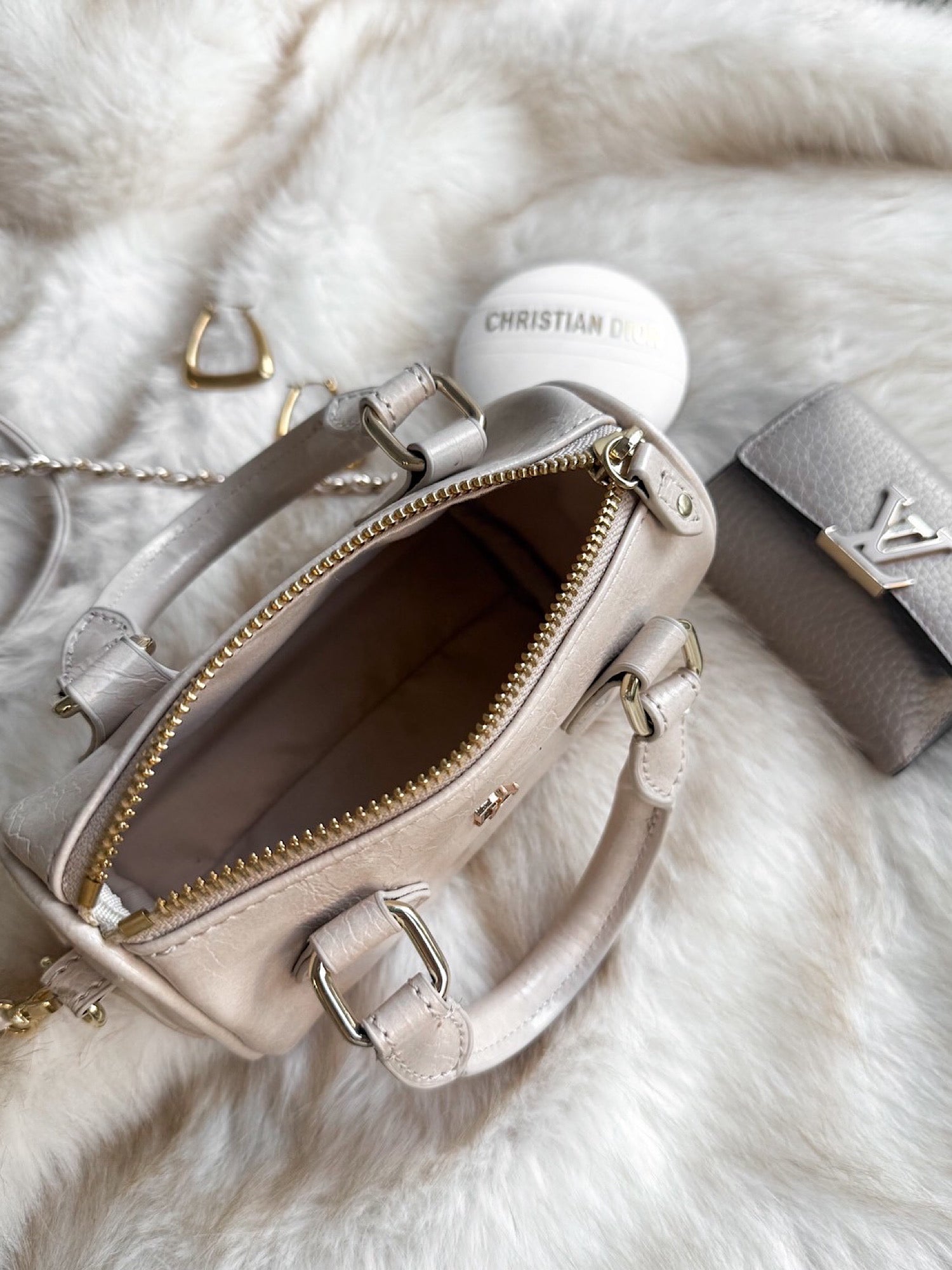 Mini boston shoulder bag