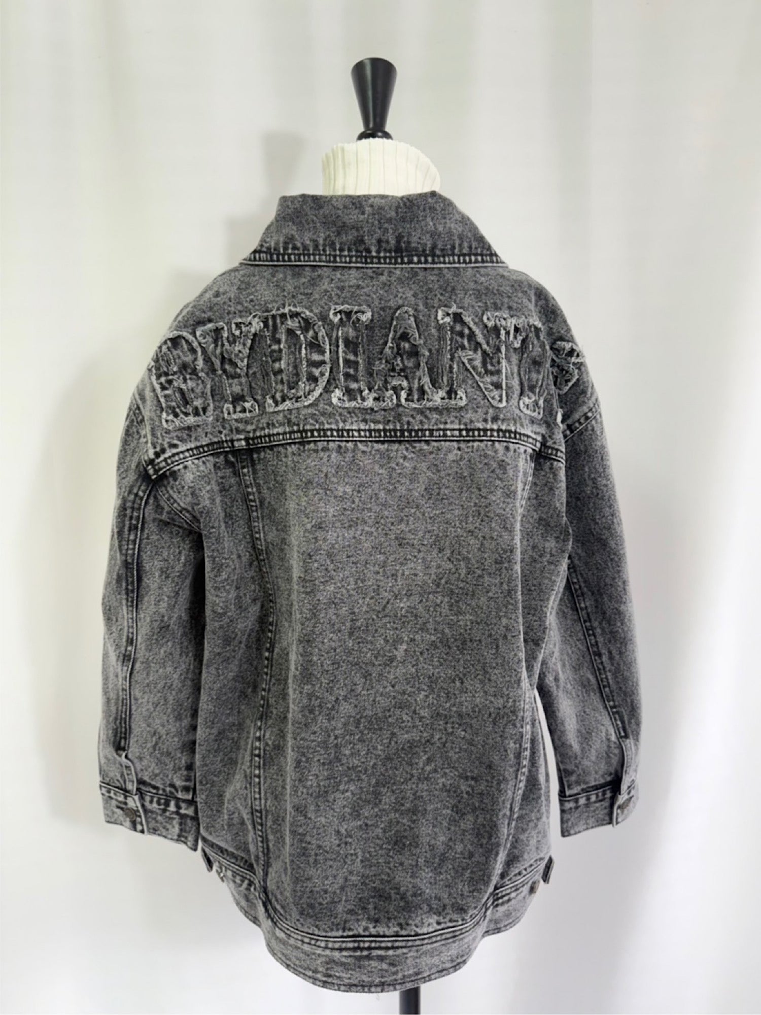 Chemical wash denim jacket(SET UP着用可)