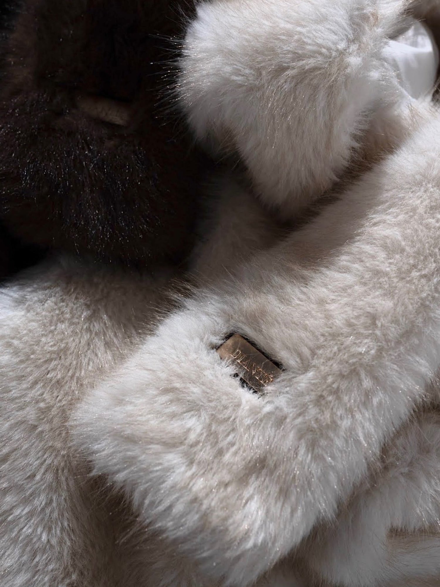 Premium eco fur hoodie coat