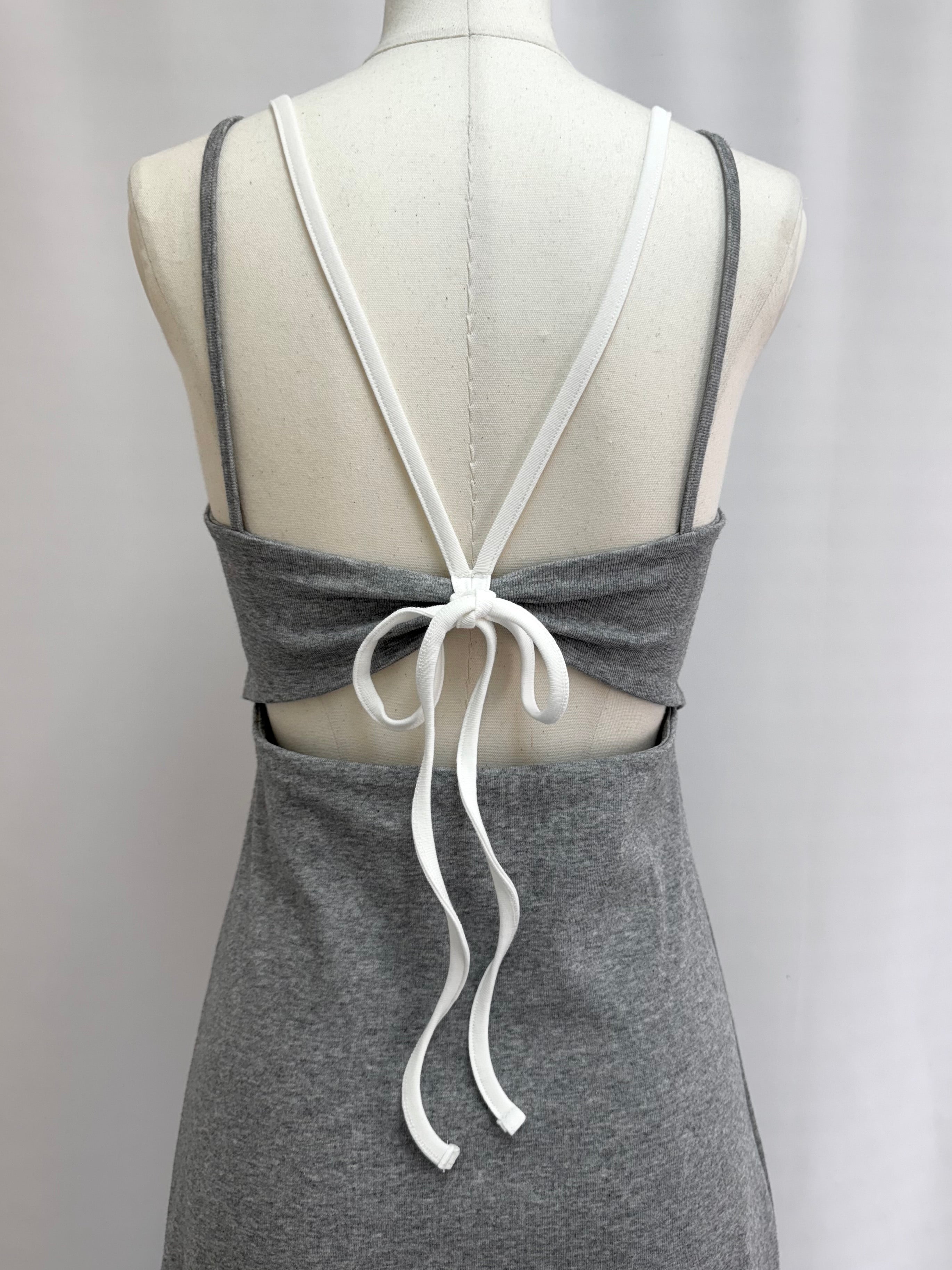 【予約】Layered camisole maxi dress with inner bra(6月上旬〜下旬発送予定)