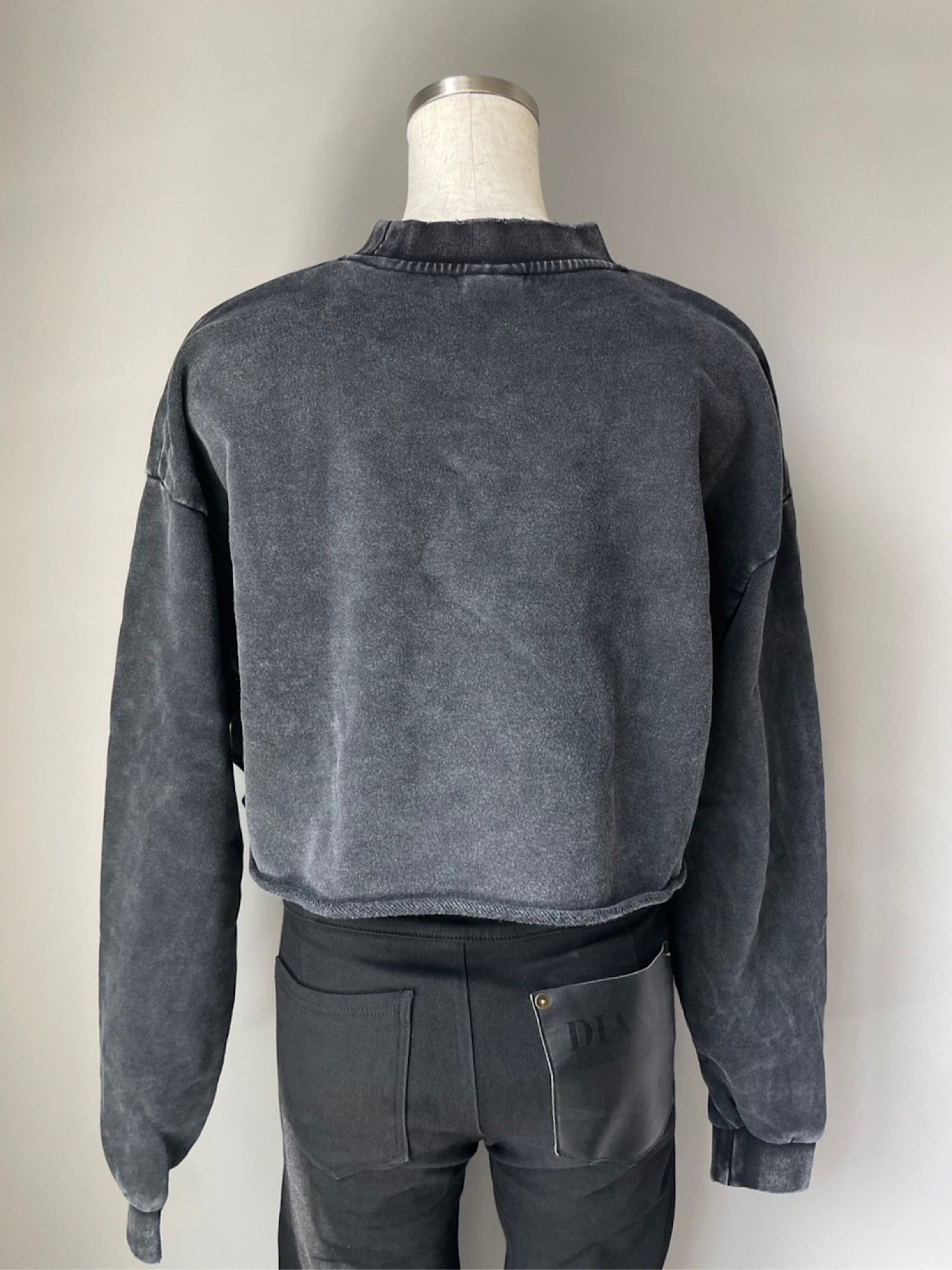 Point logo cropped sweat