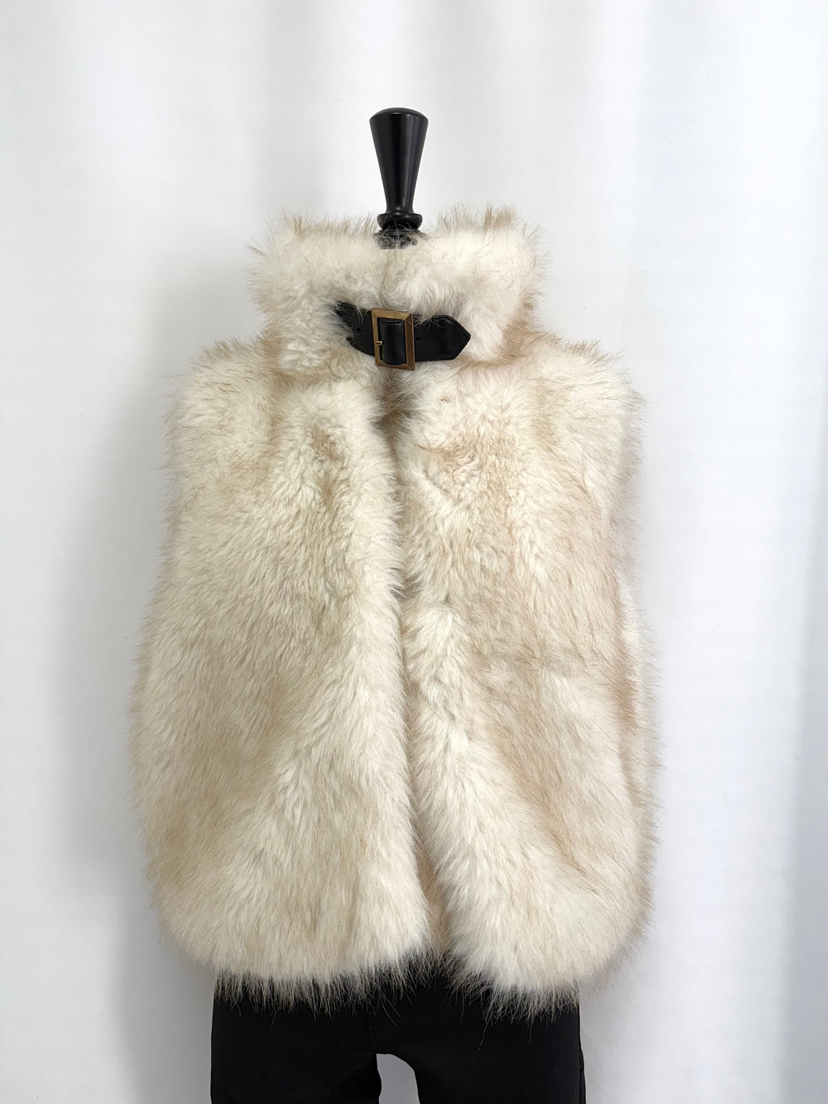 【予約】Premium eco fur belted vest (11月中旬発送予定)