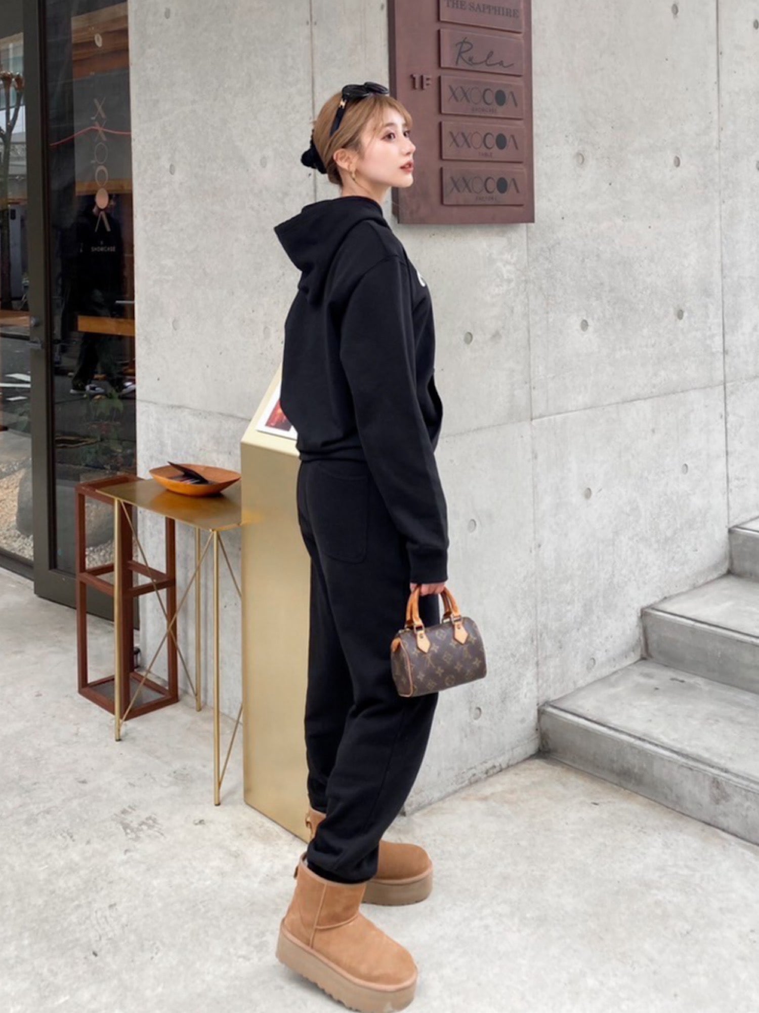 Foam print unisex sweat pants