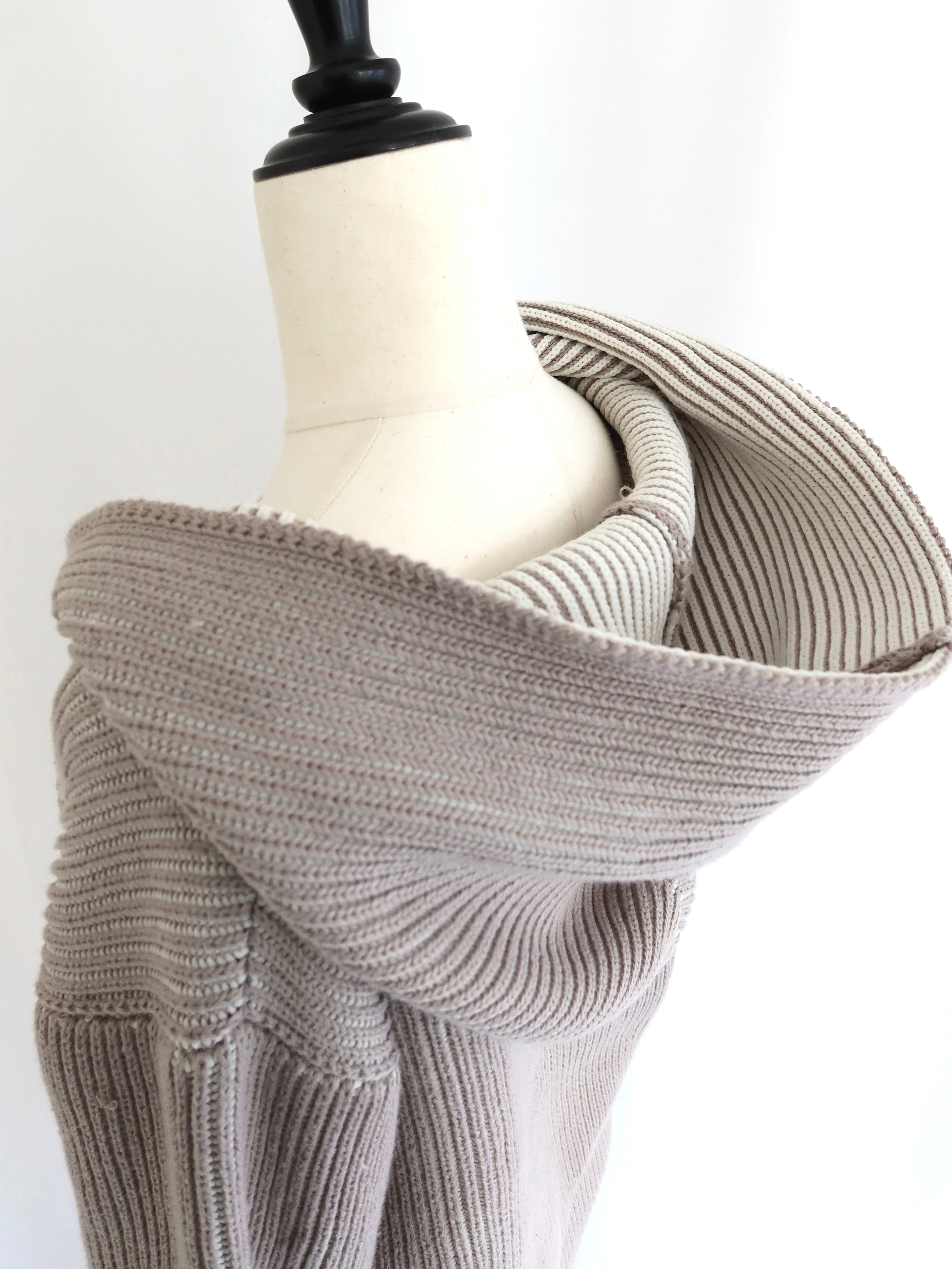 【予約】Royal rib knit hoodie(SETUP着用可)(3月下旬〜4月上旬発送予定)