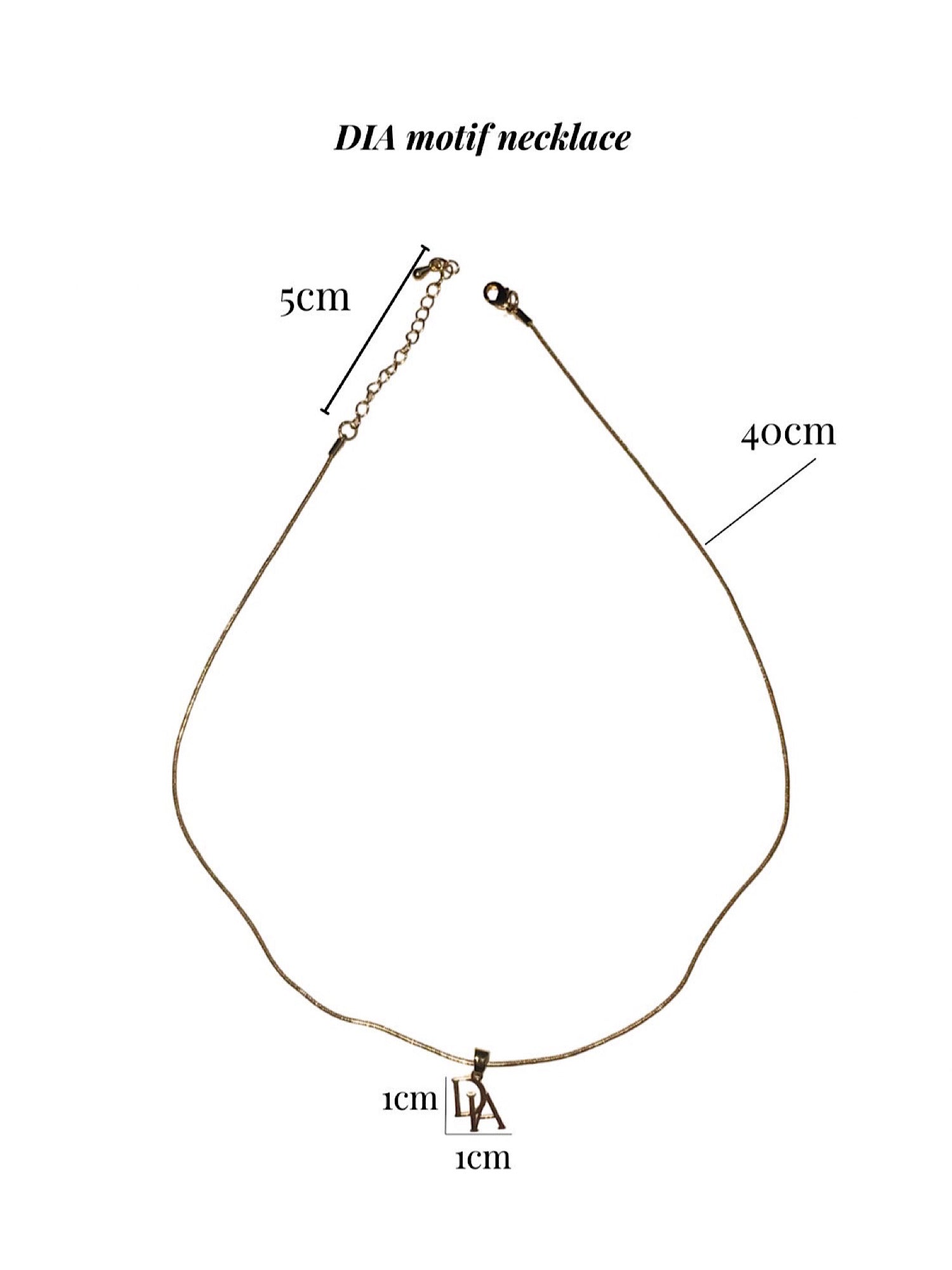 【予約】DIA motif necklace(5月下旬〜6月上旬発送予定)