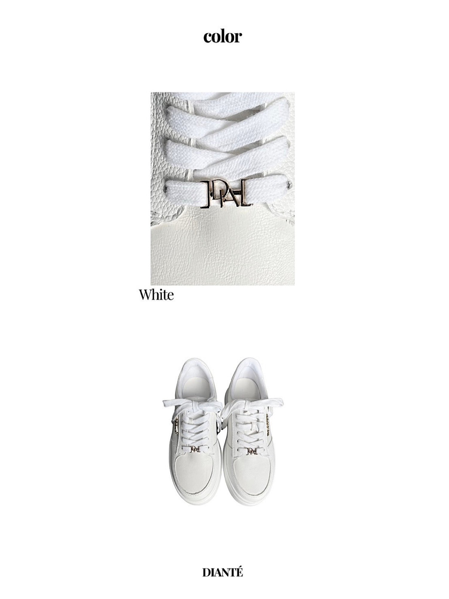 【予約】DIANTÉ logo sole sneakers(12月中旬〜下旬発送予定)