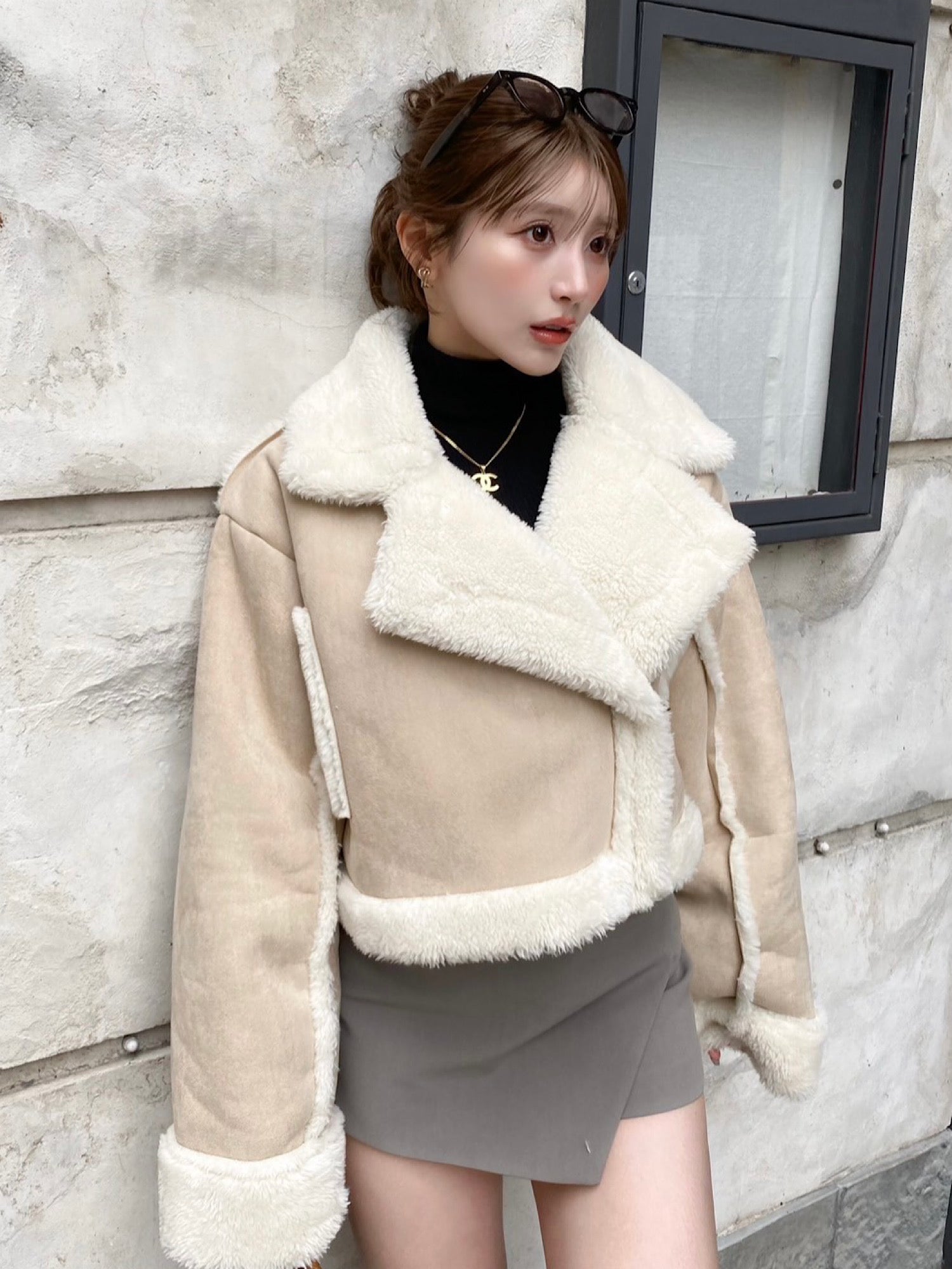 Cropped boa mouton jacket | DIANTÉ (ディアンテ)公式通販サイト