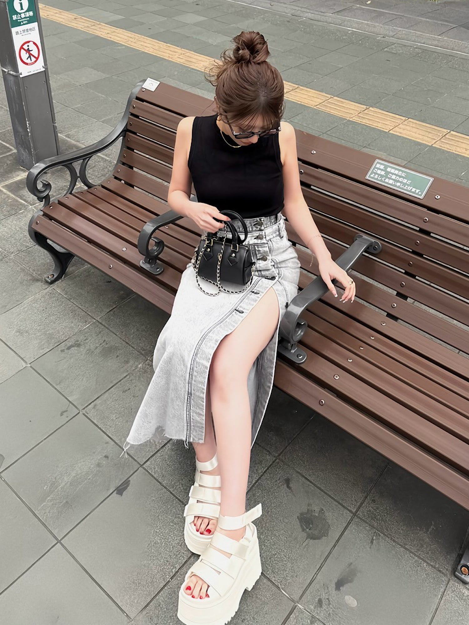 【予約】Mini boston shoulder bag(INDIGO 7月上旬発送予定)