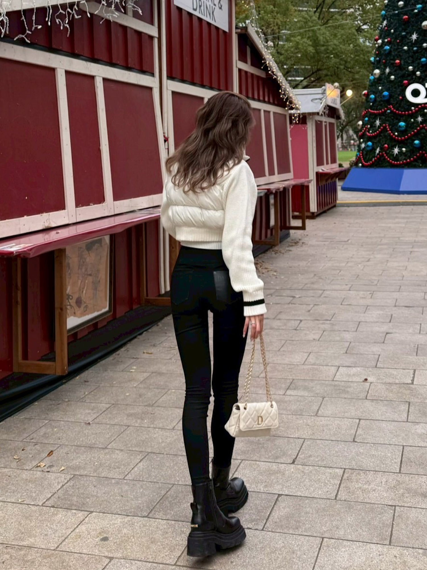 【予約】High waist skinny denim(I/BLU M 8月上旬発送予定)