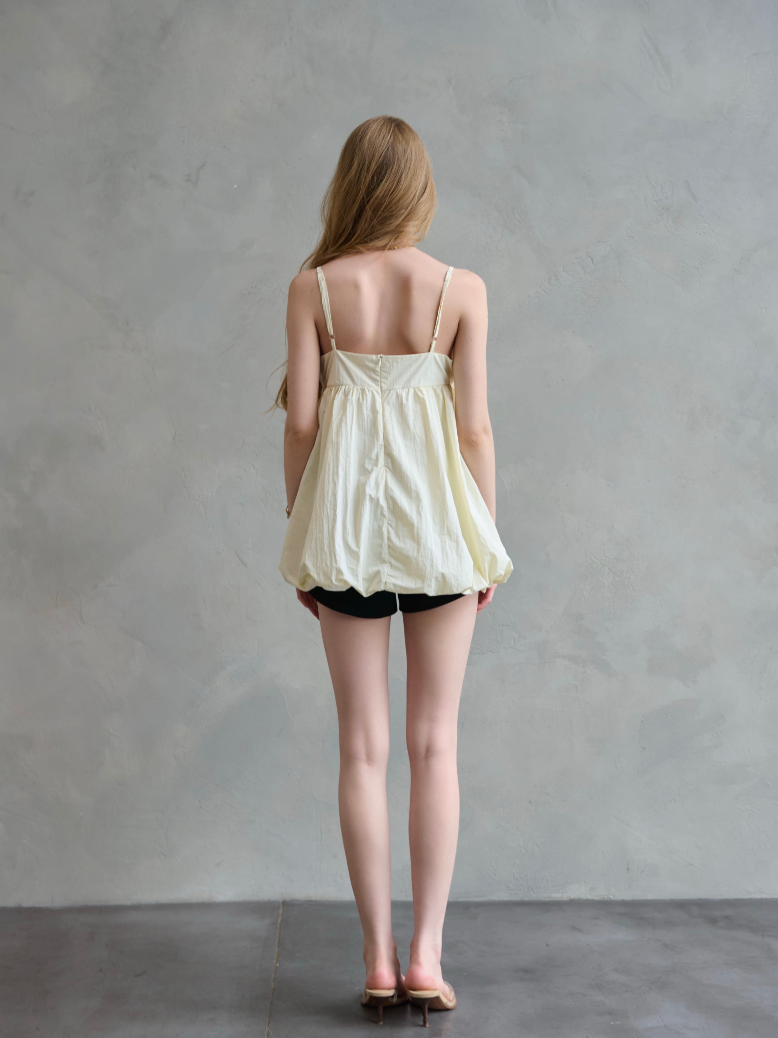 Balloon camisole mini dress