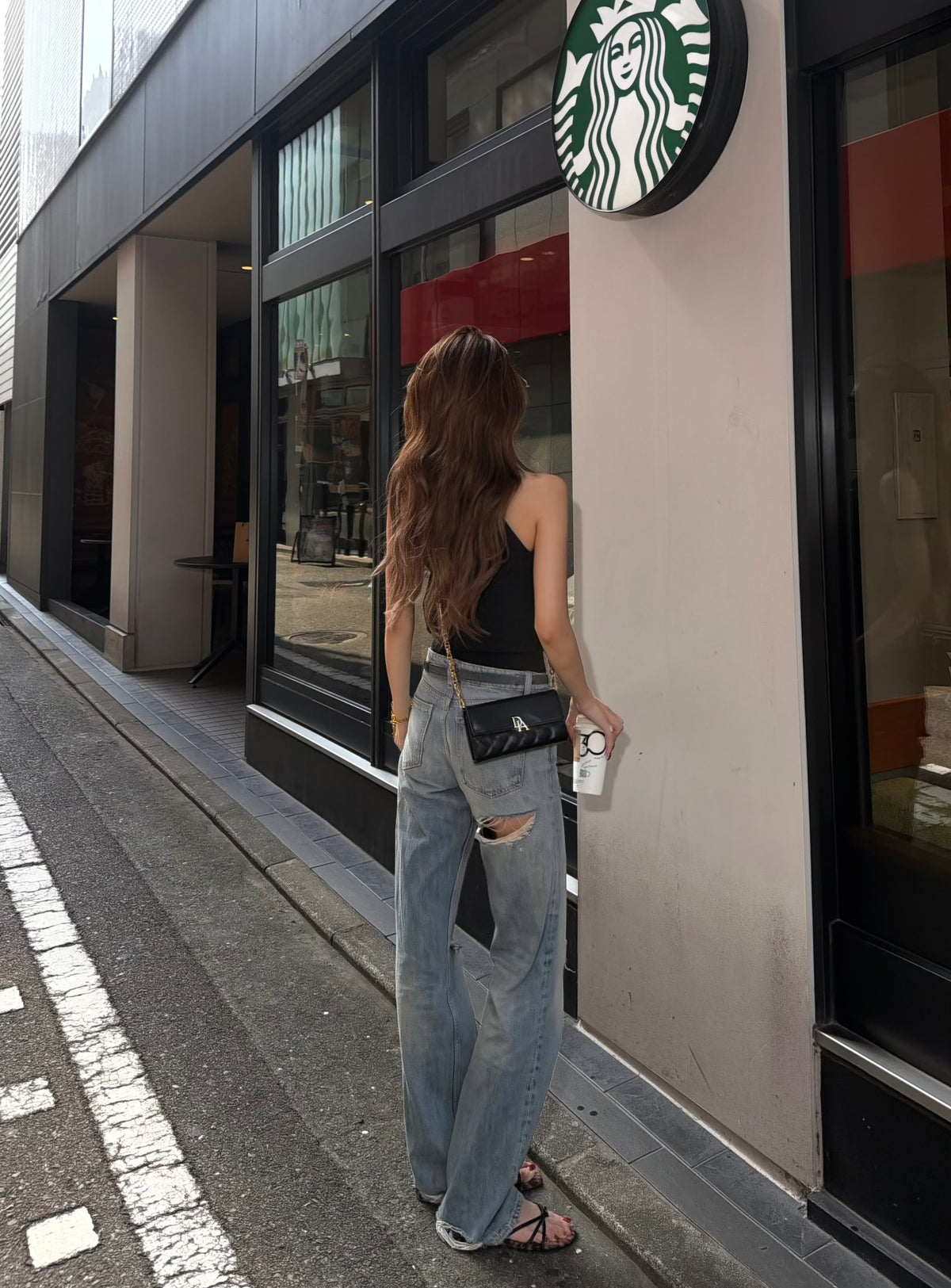 DIA buckle shoulder bag