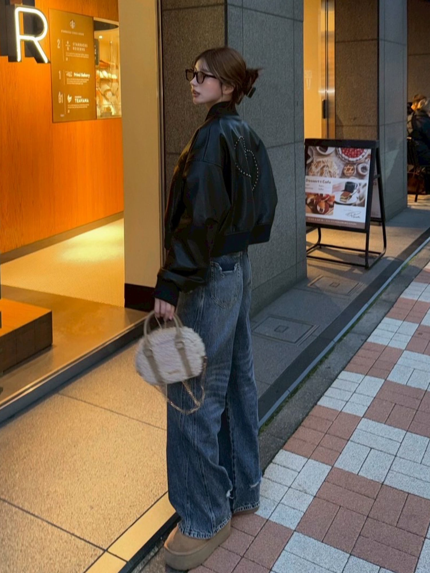【予約】DD studs eco leather blouson(11月下旬〜中旬発送予定)