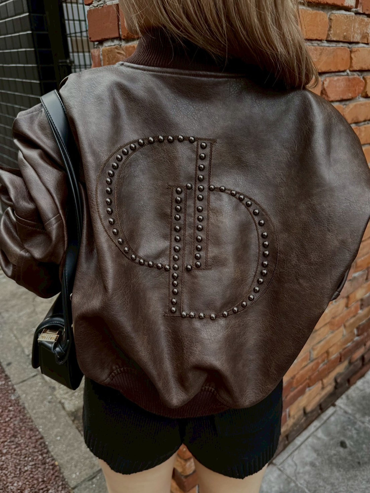 【予約】DD studs eco leather blouson(11月下旬〜中旬発送予定)
