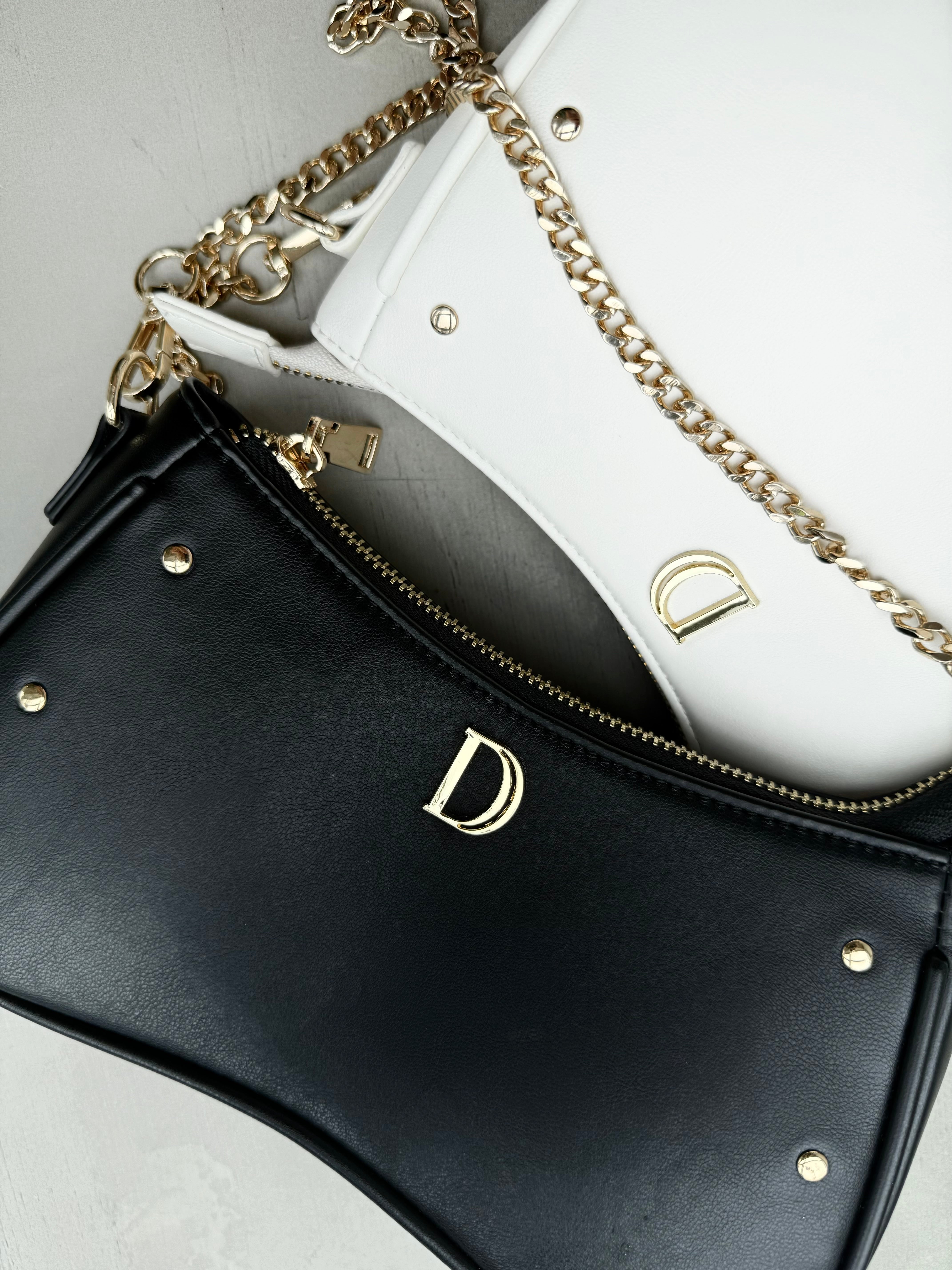 Studs eco leather shoulder bag