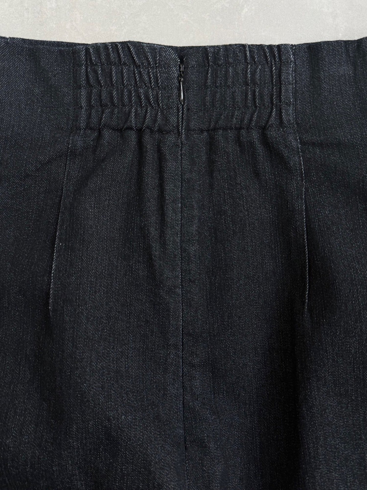 Denim high waist mini skirt
