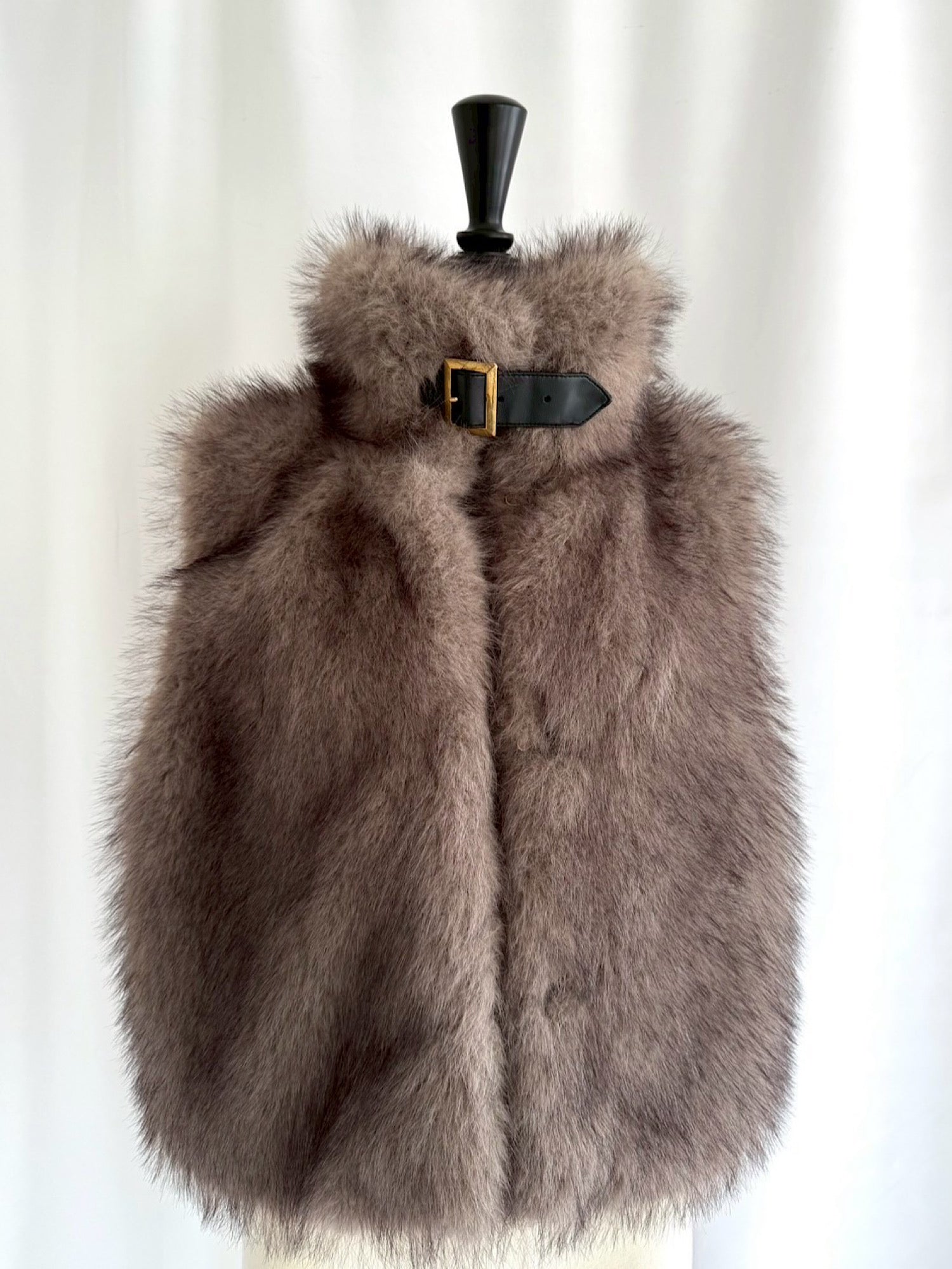 【予約】Premium eco fur belted vest(11月上旬〜中旬発送予定)