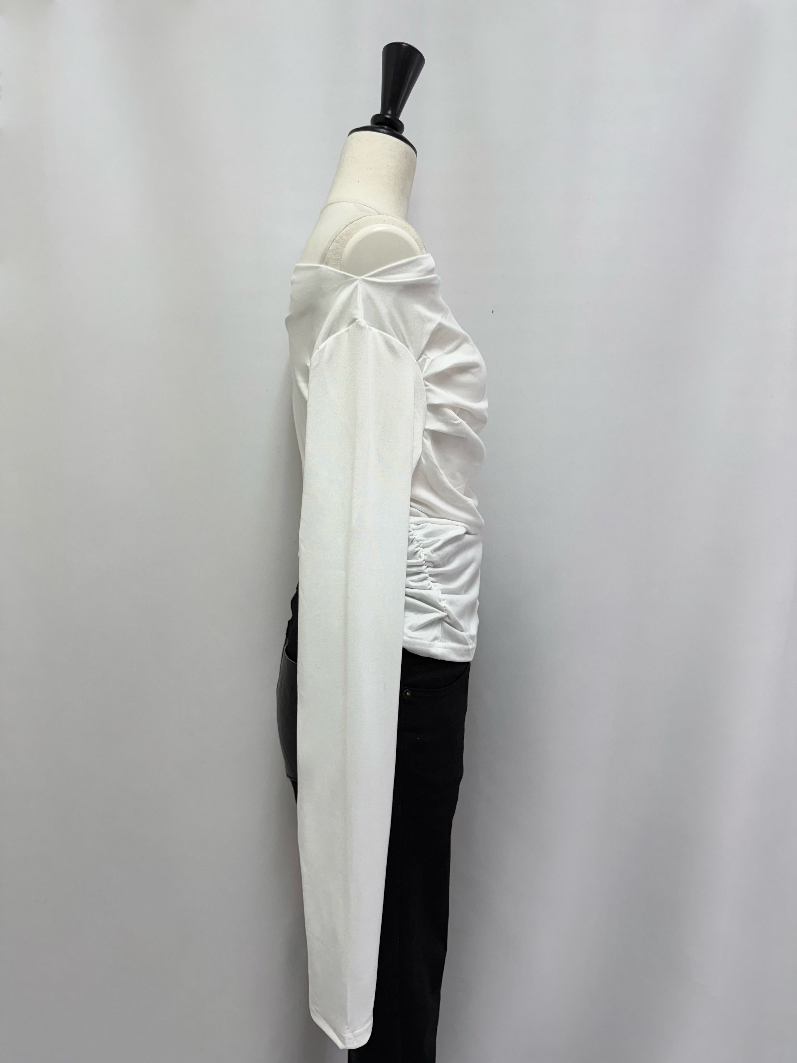 Irregular gather fit tops