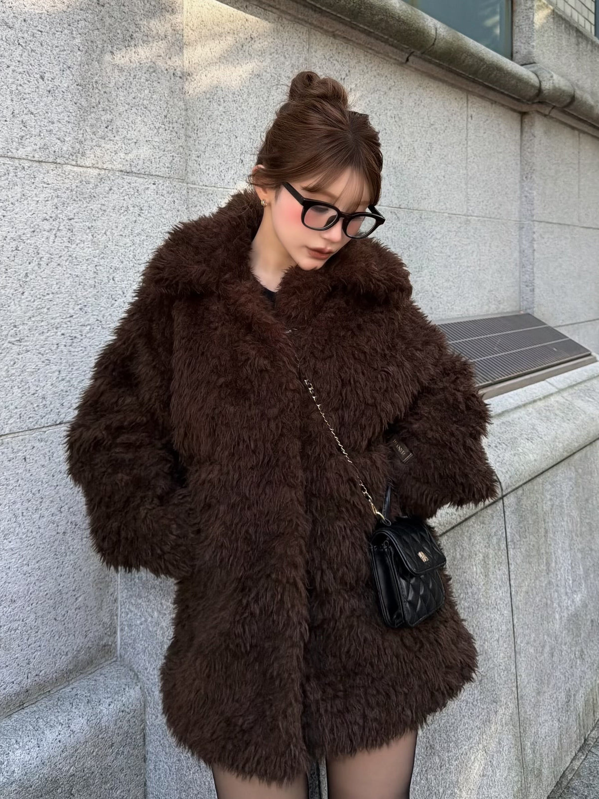 【予約】Big collar teddy bear coat(11月上旬発送予定)