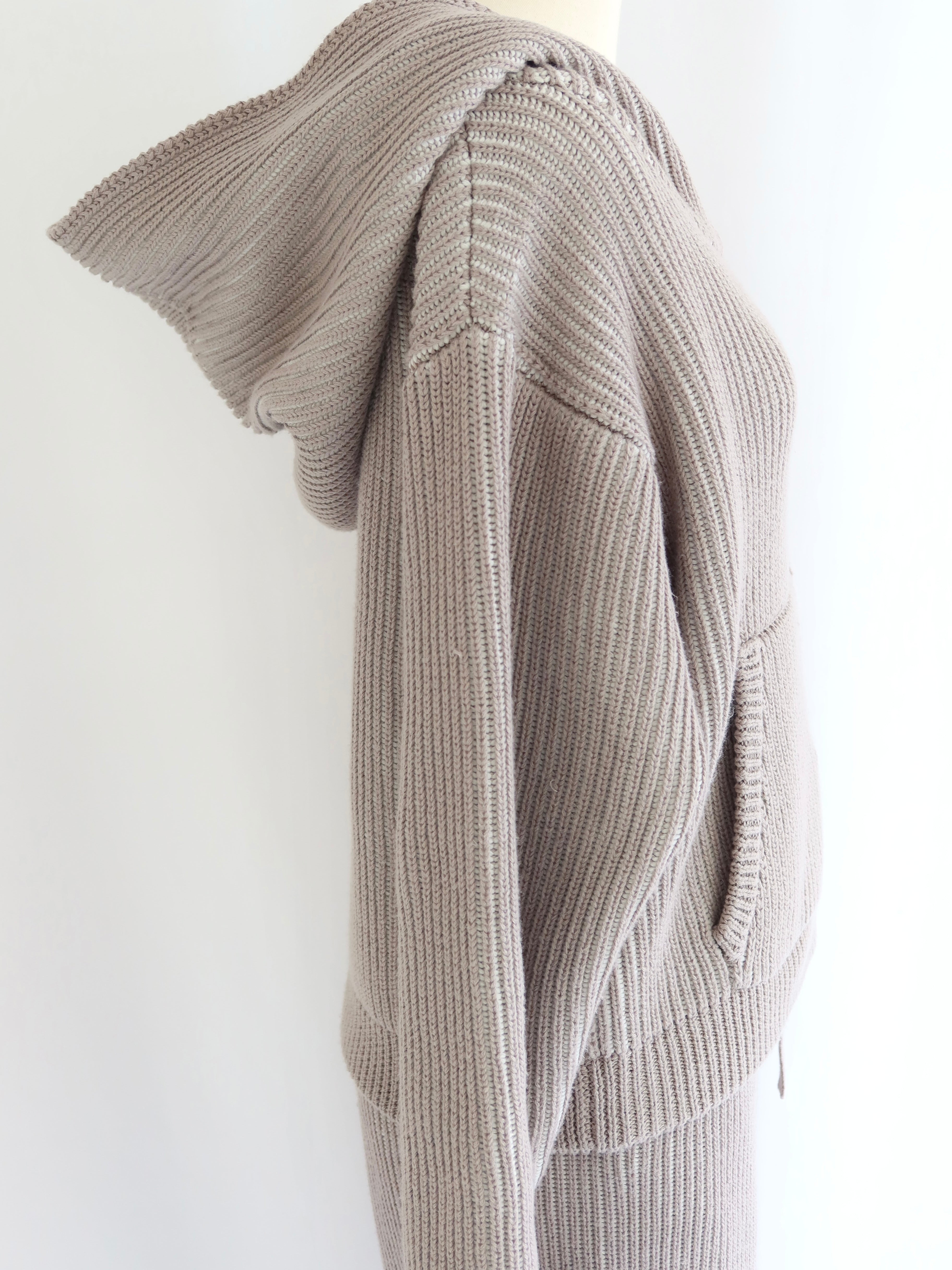 【予約】Royal rib knit hoodie(SETUP着用可)(3月下旬〜4月上旬発送予定)