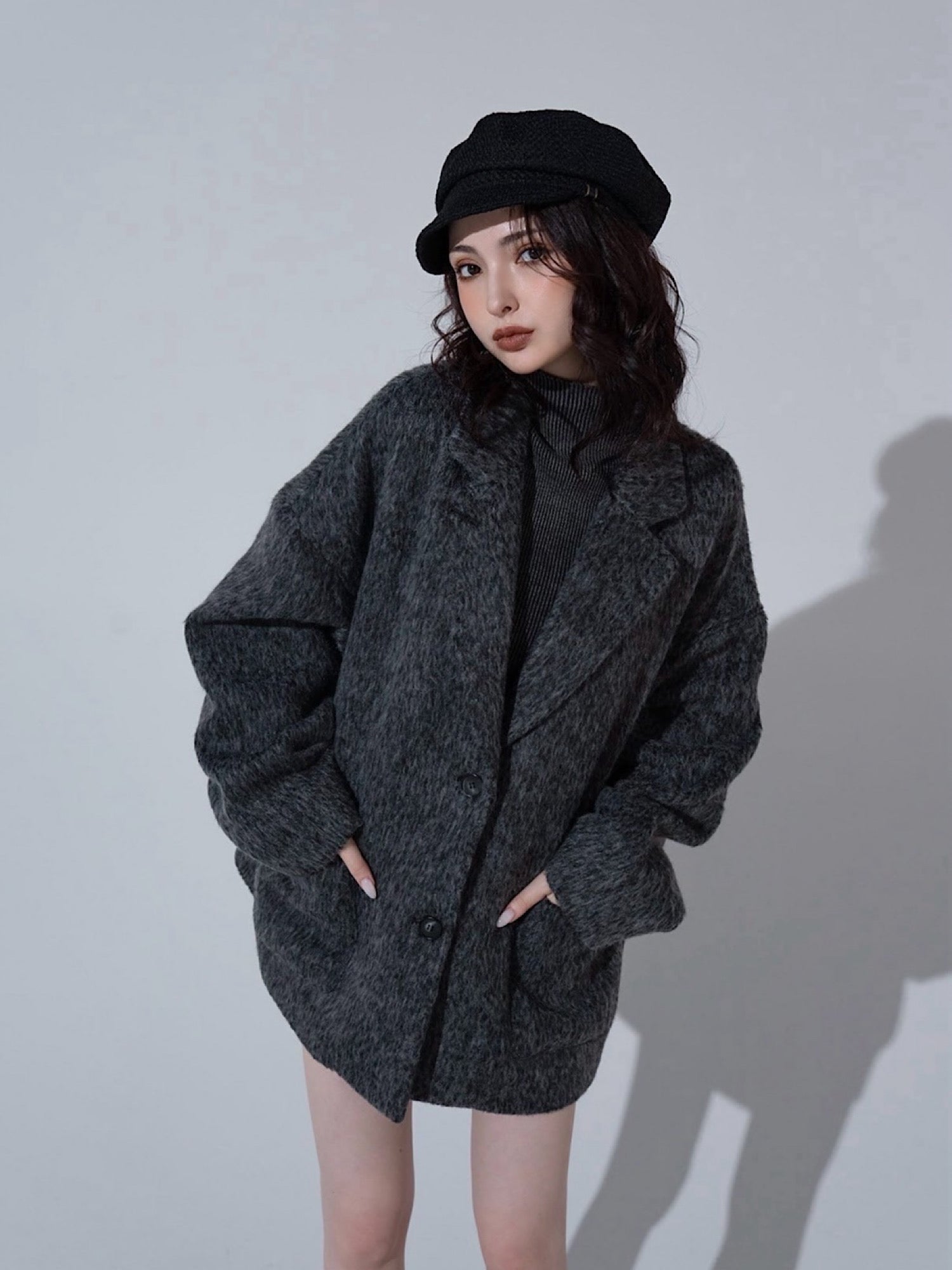 Shaggy loose jacket/coat
