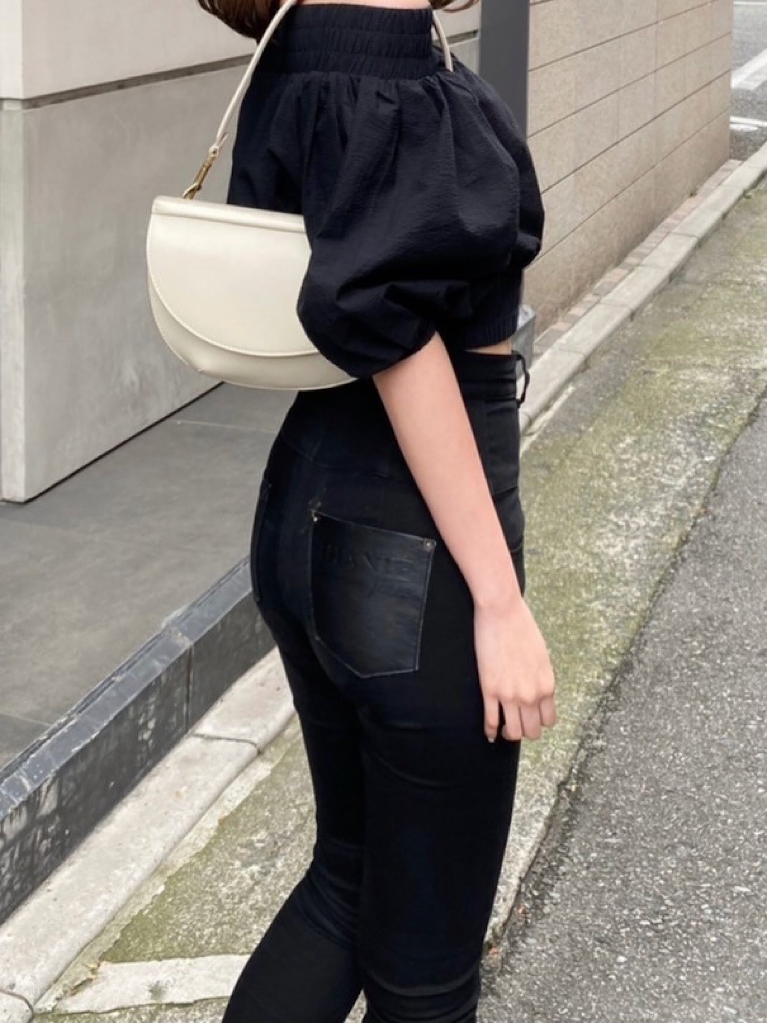 【予約】High waist skinny denim(I/BLU M 8月上旬発送予定)