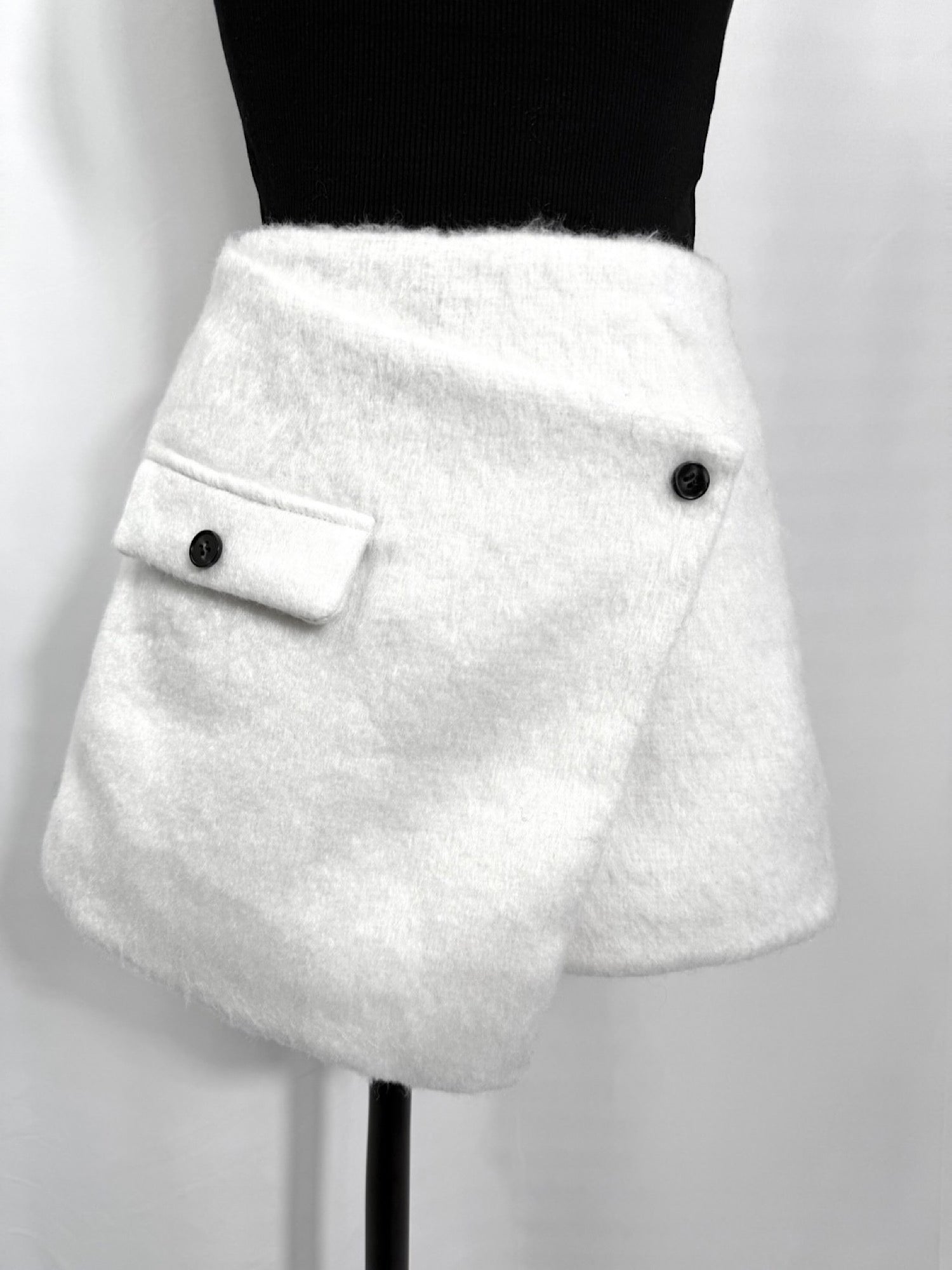 Shaggy wrap shorts