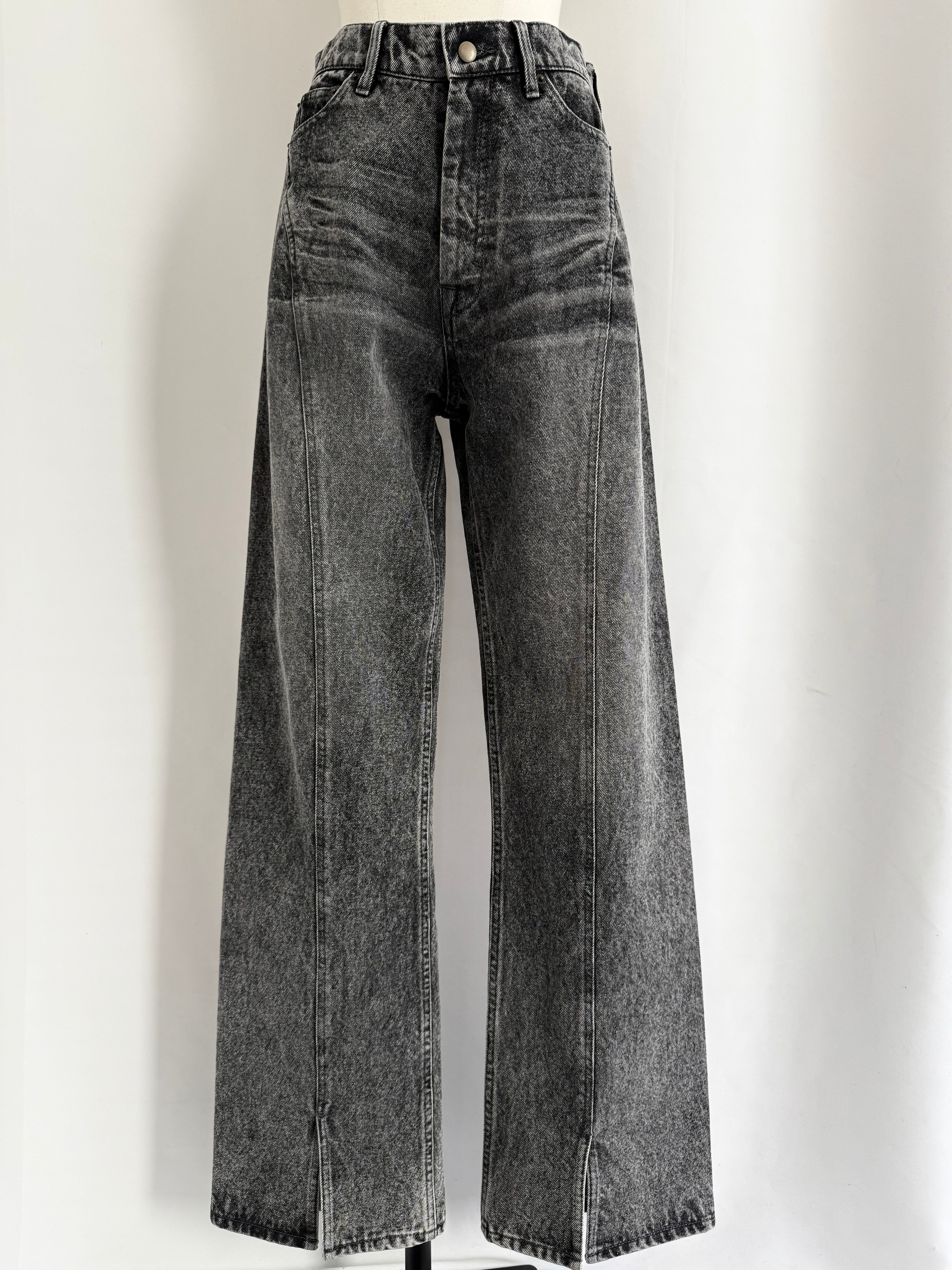 Curve pattern loose fit denim