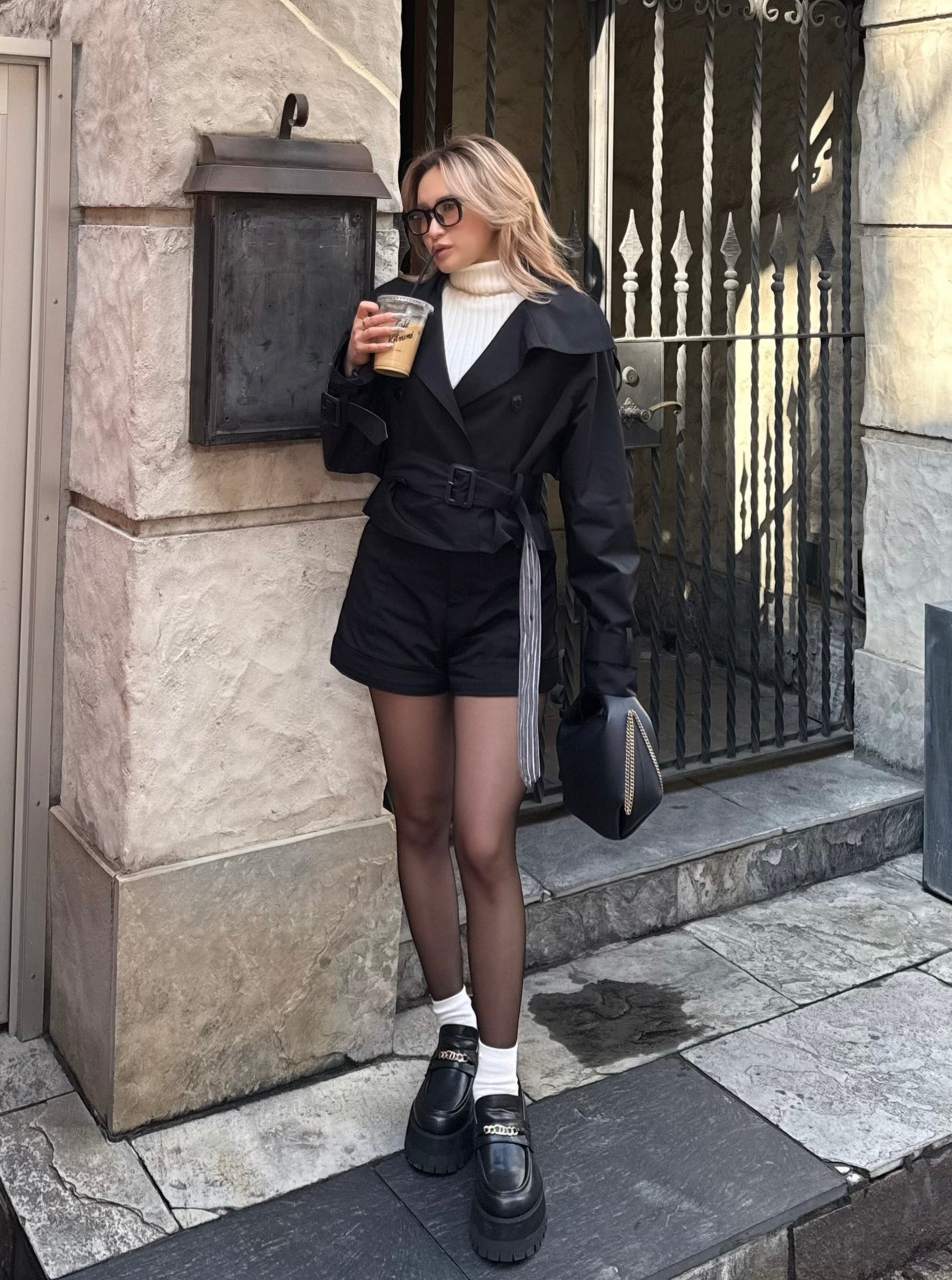 【予約】Raglan sleeve short trench coat(4月上旬〜中旬発送予定)