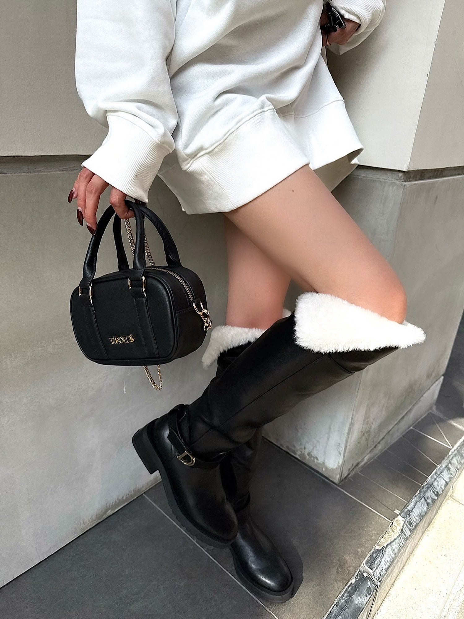 【予約】Boa flap engineer long boots(2月中旬〜下旬発送予定)