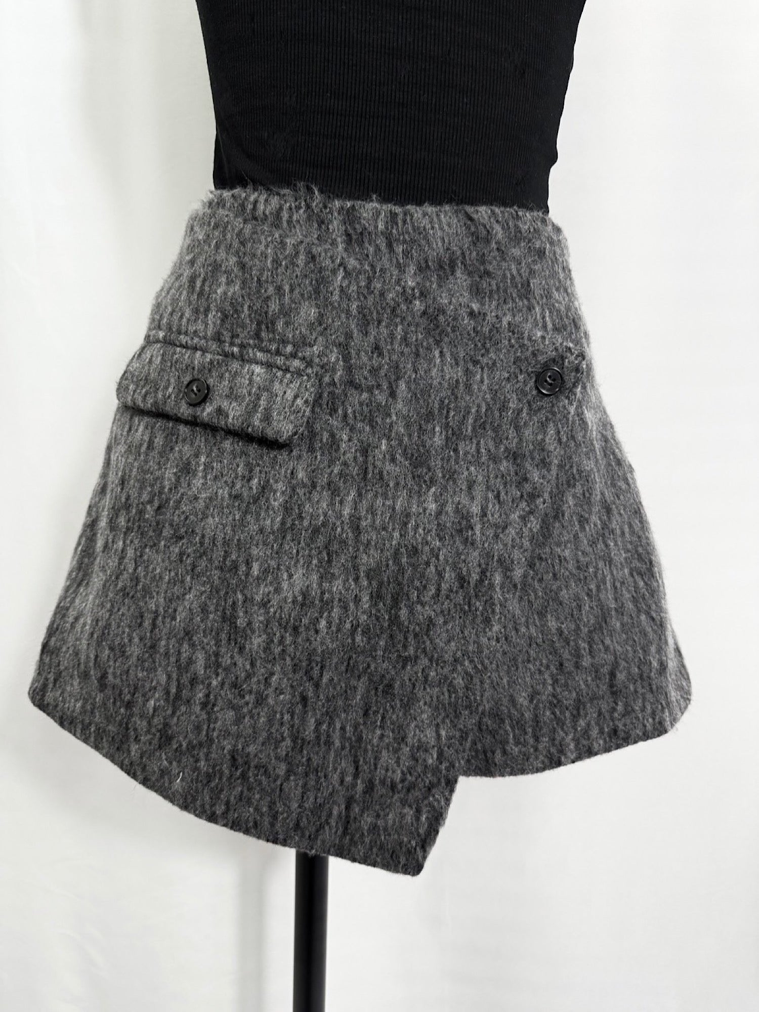 Shaggy wrap shorts