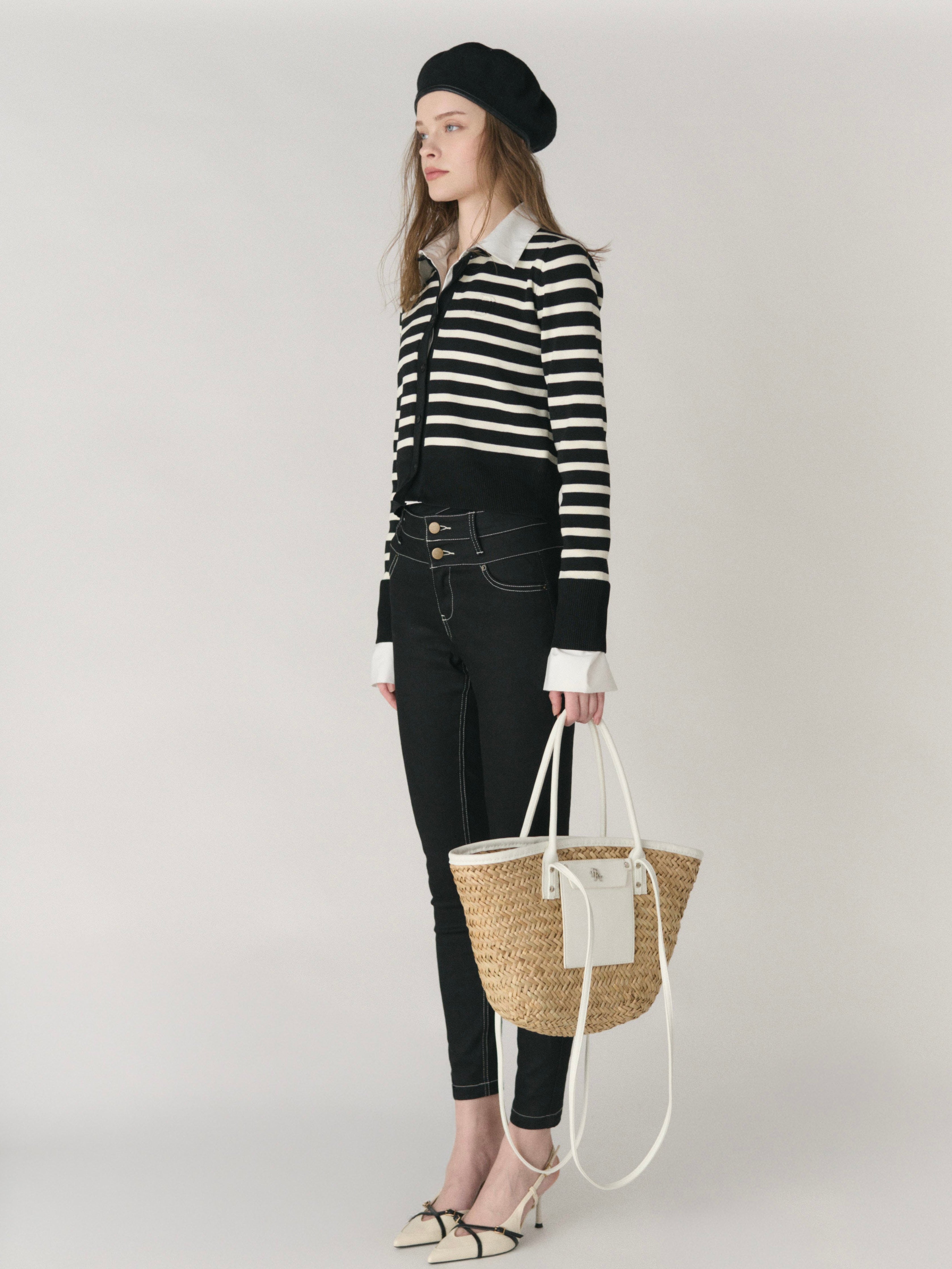 Shirts layered cardigan tops(SETUP着用可)